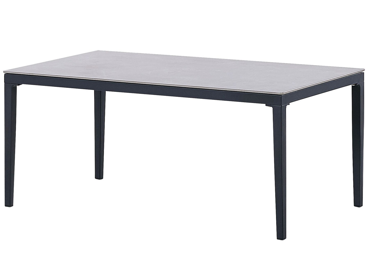 Garden Lounge Set with Table 4 Seater SCIACCA Metal Grey