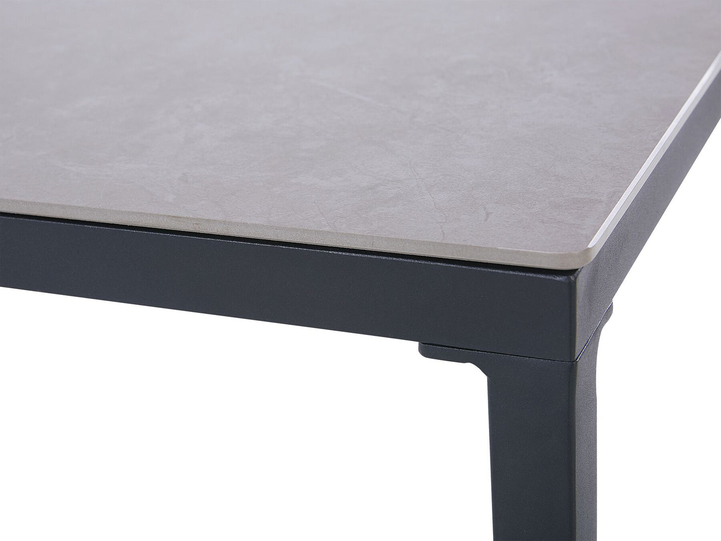 Garden Lounge Set with Table 4 Seater SCIACCA Metal Grey