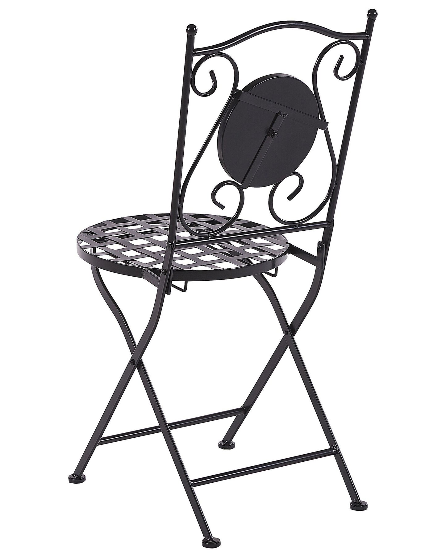 Set of 2 Garden Chairs CARIATI Metal Black