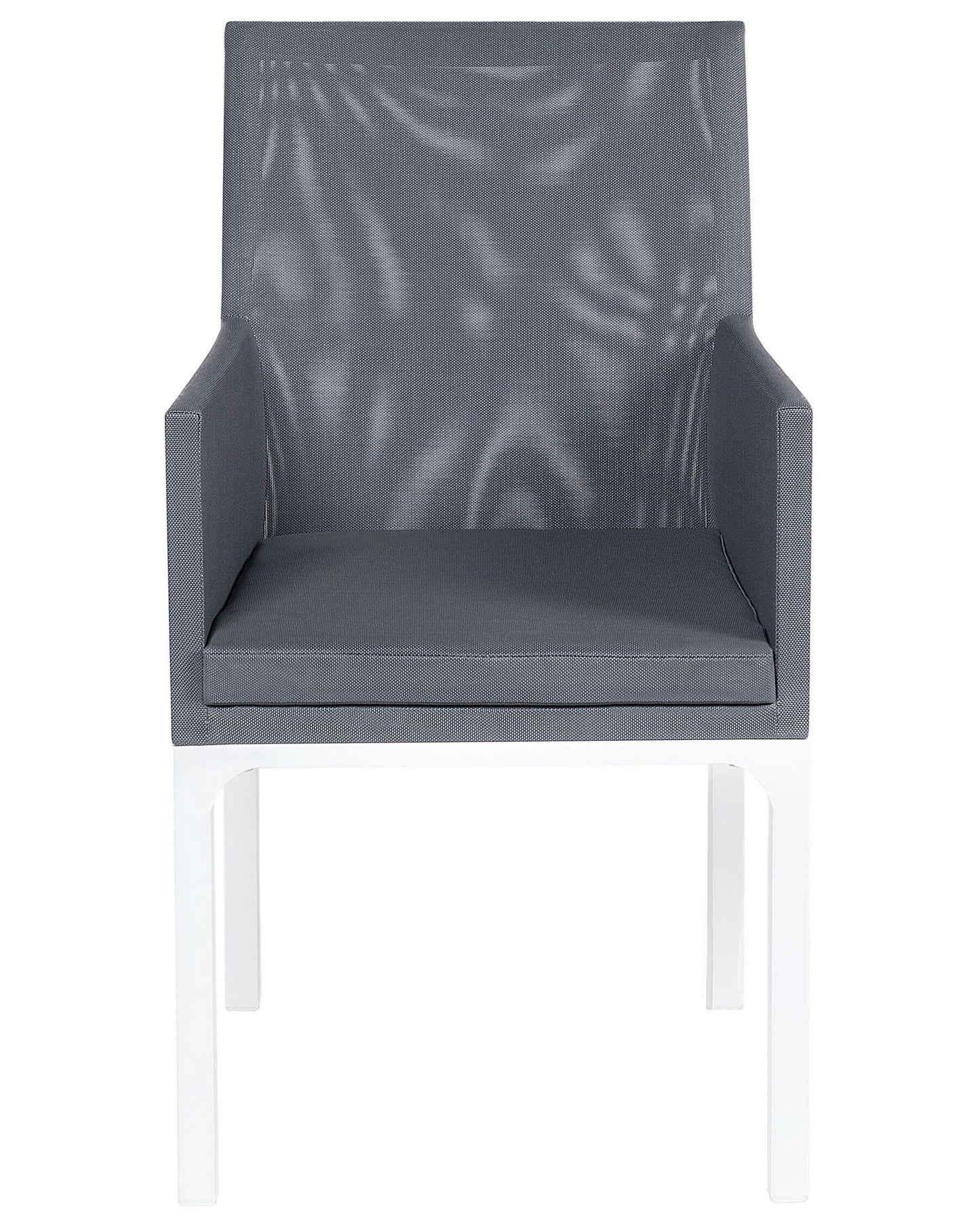 Set of 8 Chairs BACOLI Fabric Dark Grey