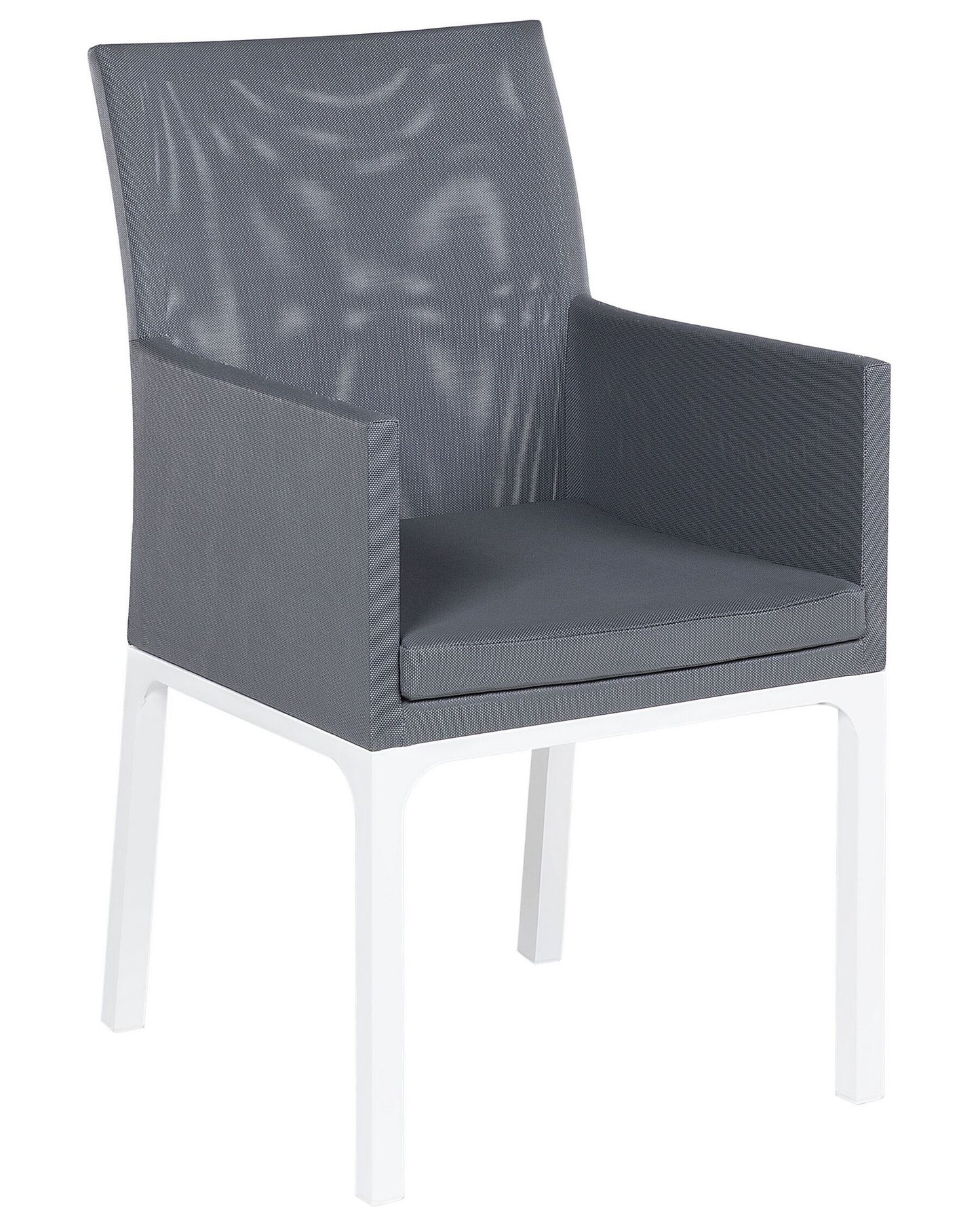 Set of 6 Garden Chairs BACOLI Fabric Dark Grey