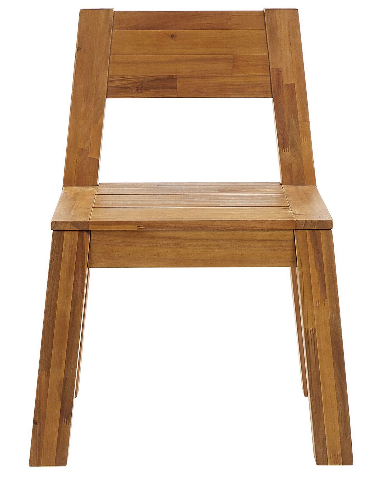 Set of 2 Garden Chairs LIVORNO Acacia Wood Brown