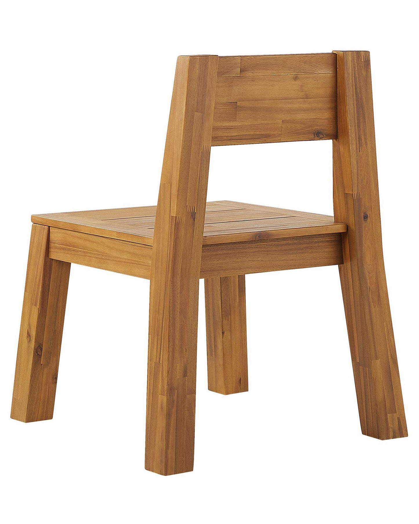 Set of 2 Garden Chairs LIVORNO Acacia Wood Brown