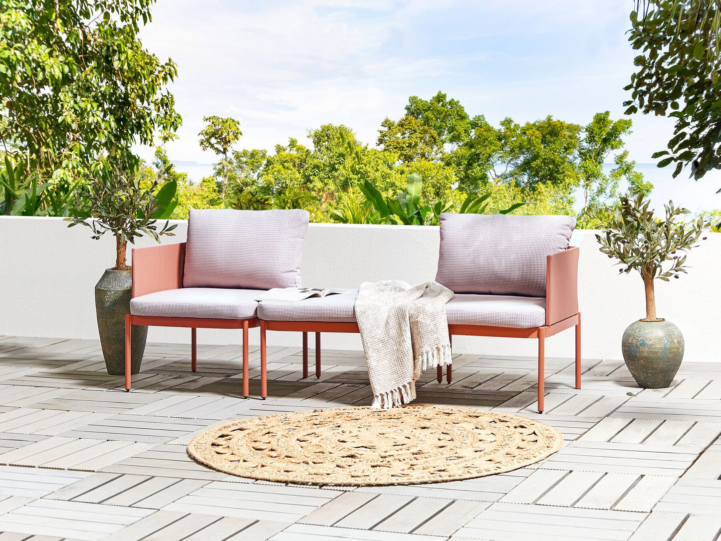garden sofa 2 seater susua rattan natural
