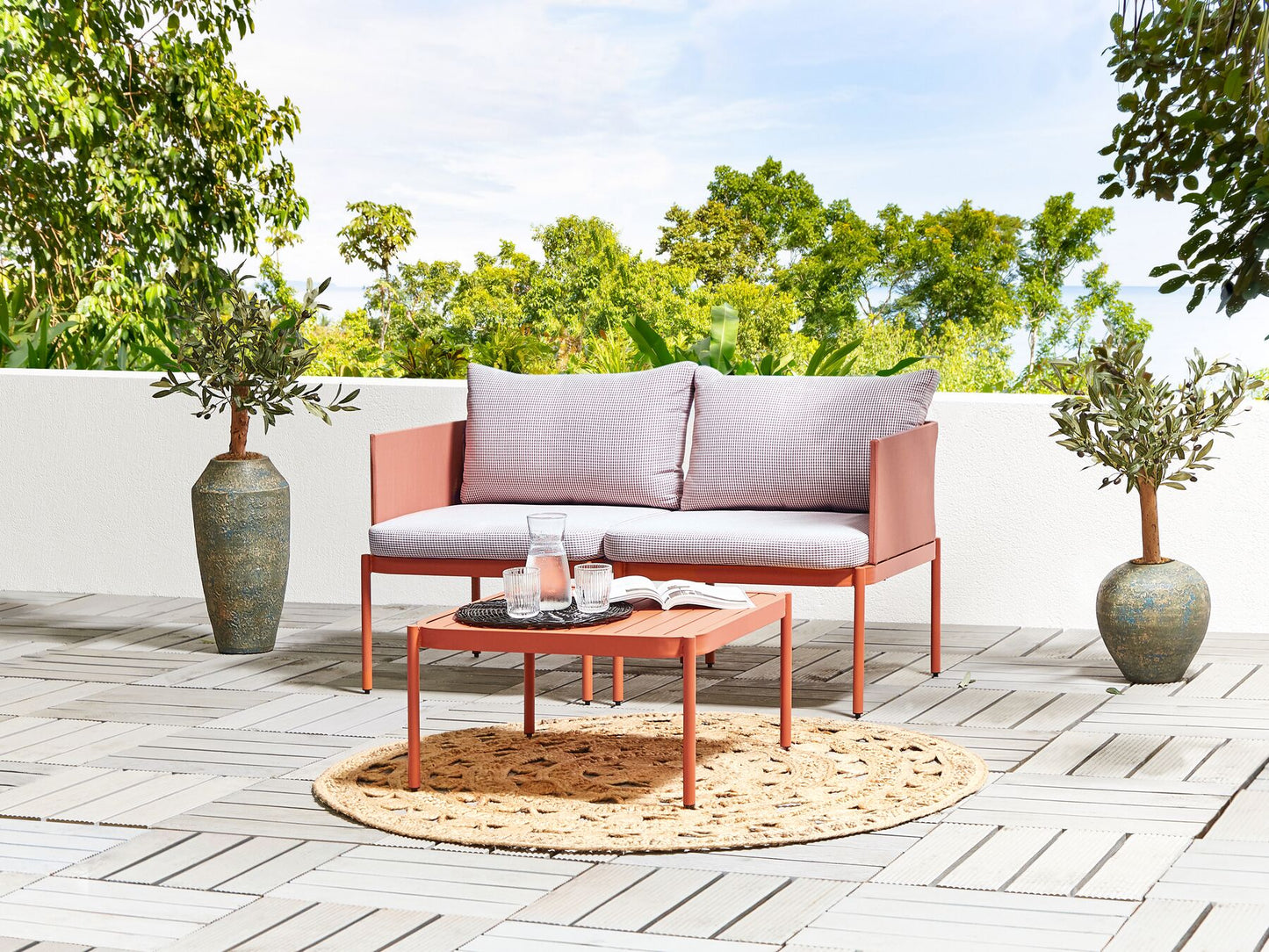 garden sofa 2 seater susua rattan natural