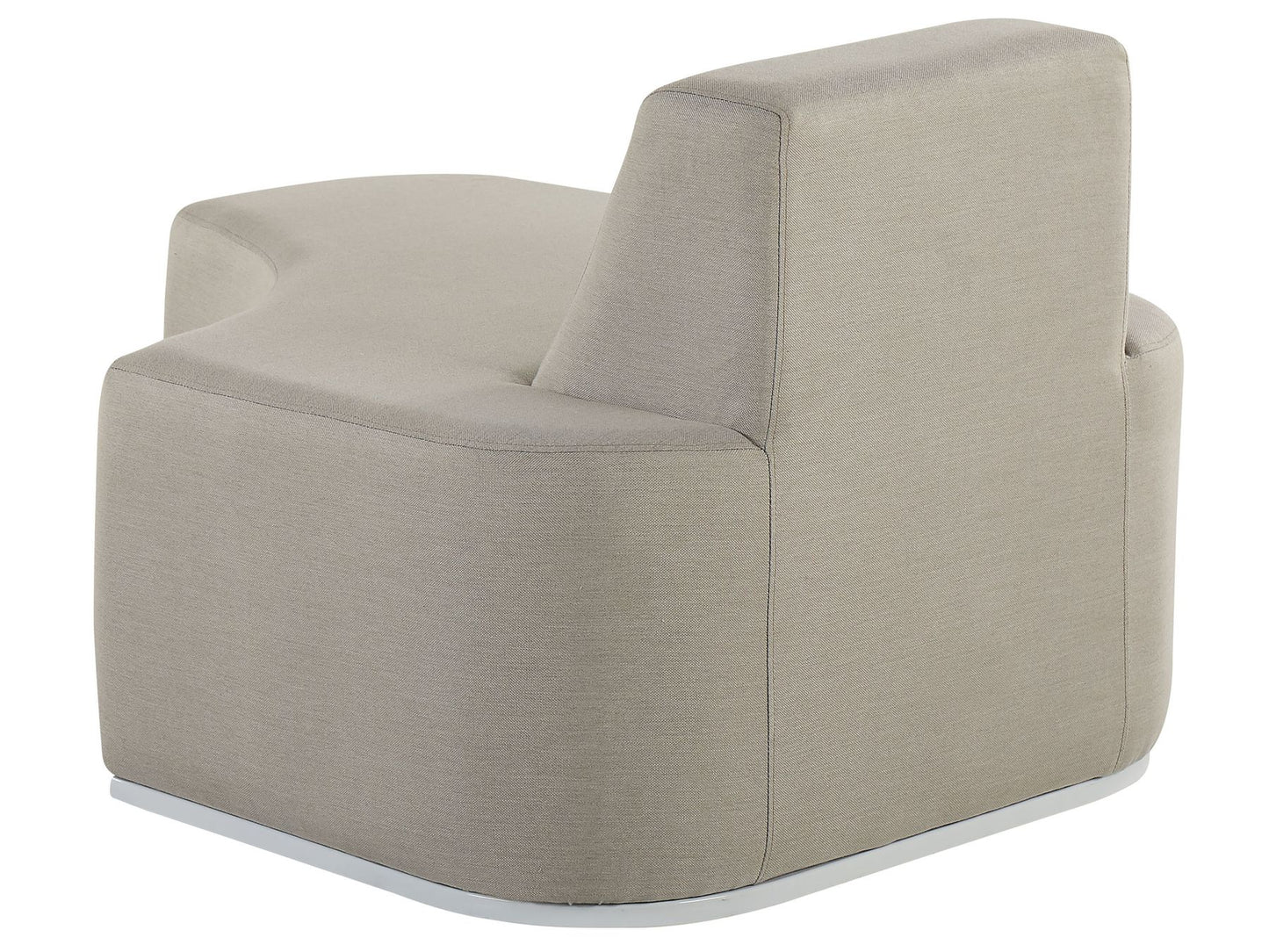 Garden Lounge Set with Table 4 Seater FABRO Modular Light Grey
