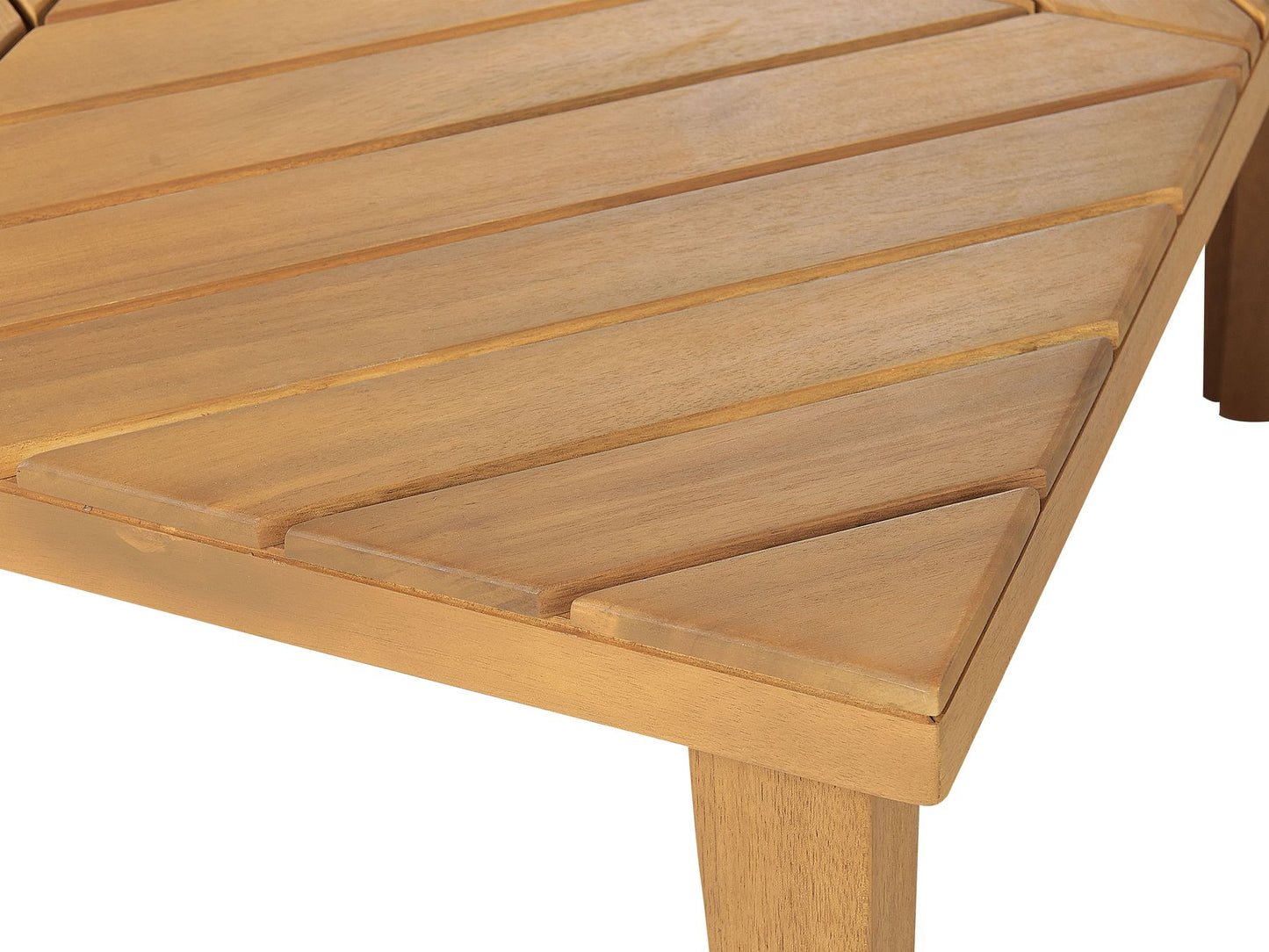 Garden Lounge Set with Table 5 Seater BARATTI Acacia Wood Brown