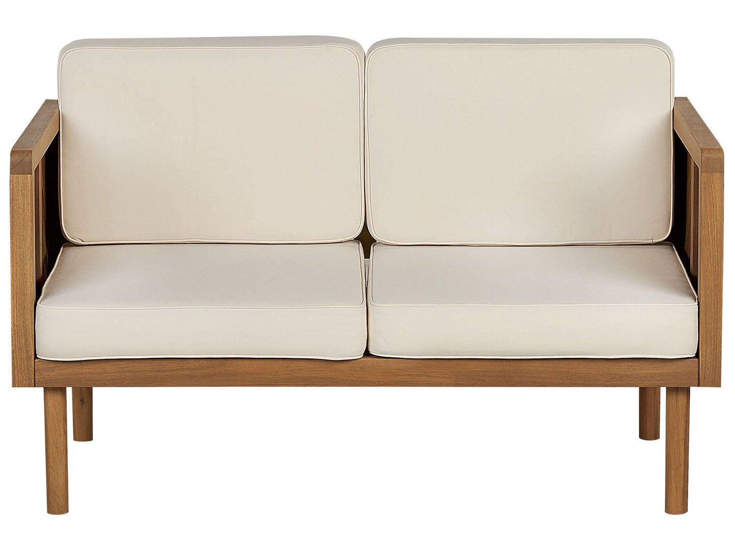 Garden Sofa 2 Seater BARATTI Acacia Wood Brown