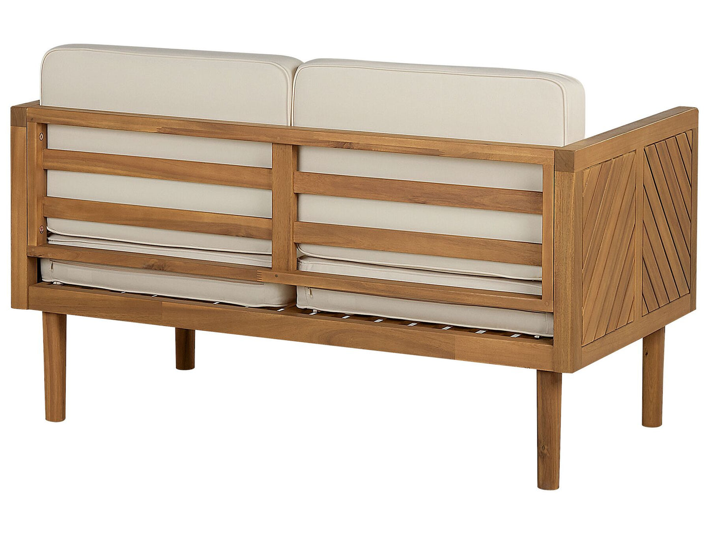 Garden Sofa 2 Seater BARATTI Acacia Wood Brown