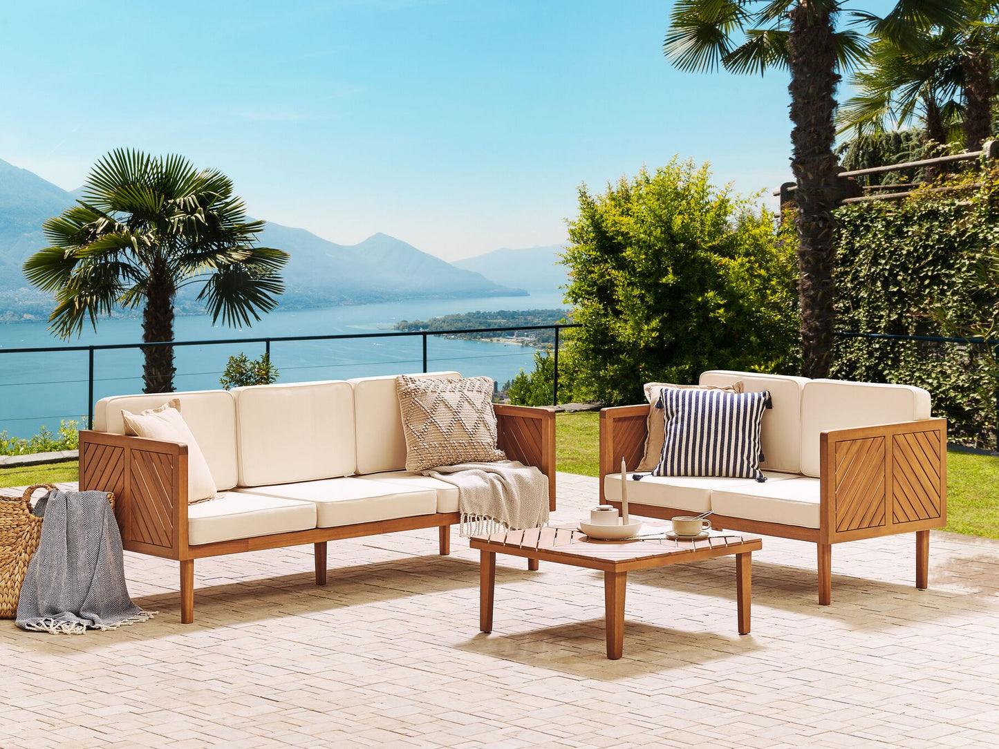 garden sofa 2 seater susua rattan natural