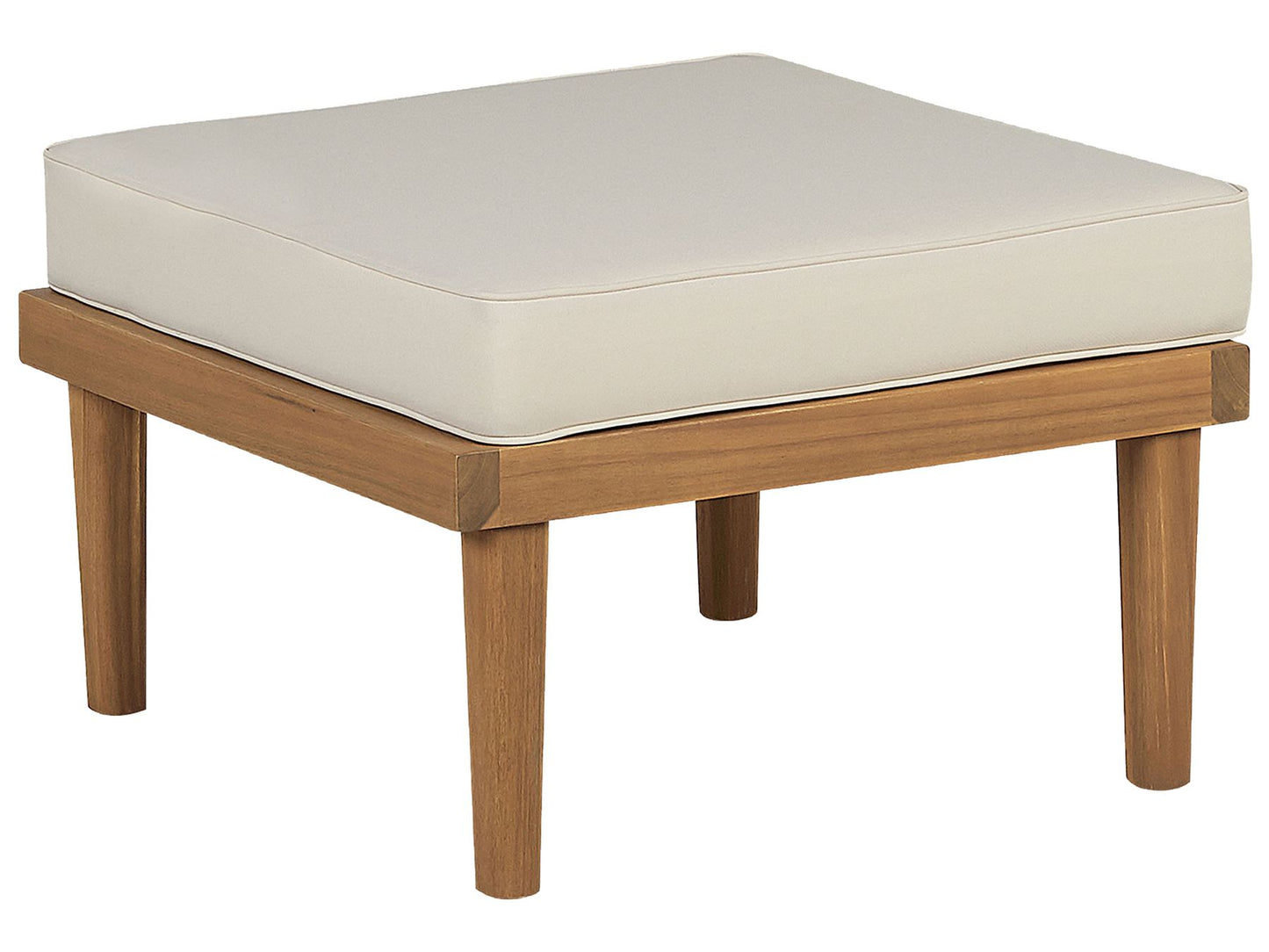 Garden Ottoman BARATTI Acacia Wood Brown