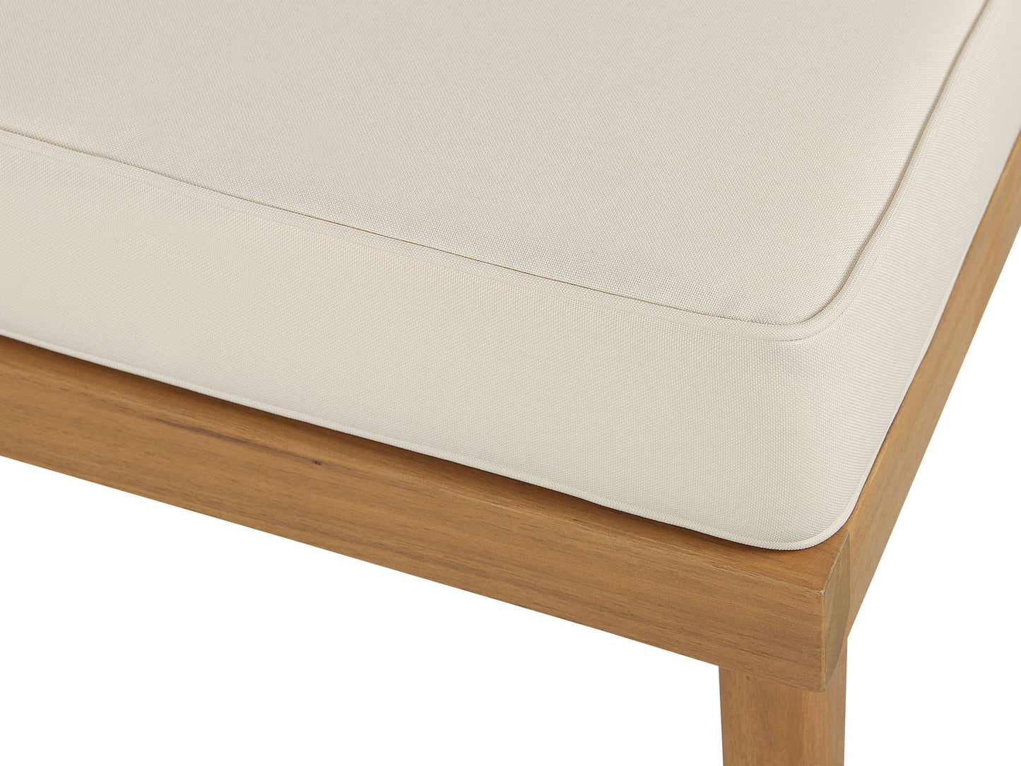 Garden Ottoman BARATTI Acacia Wood Brown