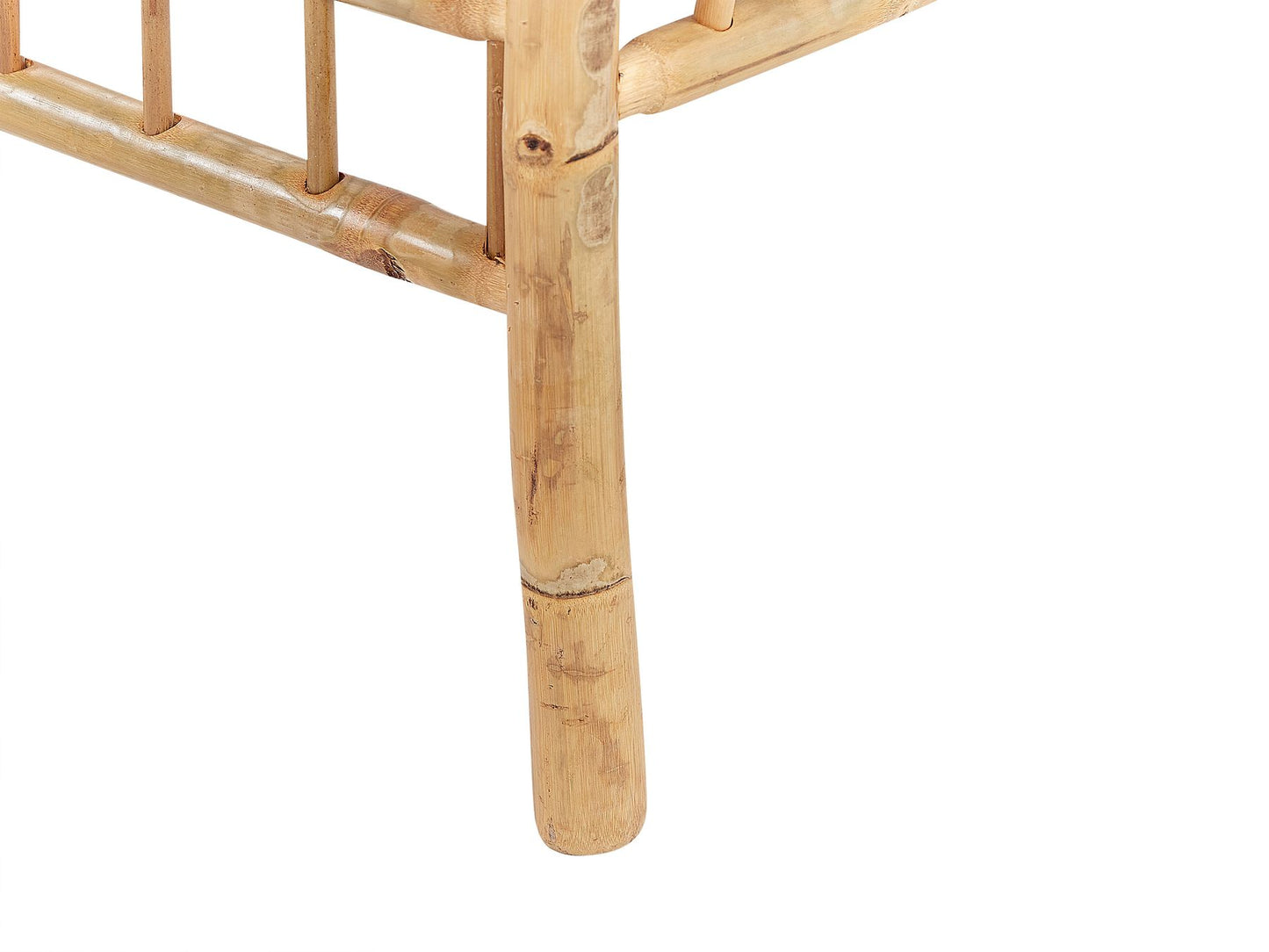 Garden Lounge Set with Table 4 Seater MAGGIORE Bamboo Wood Light Brown