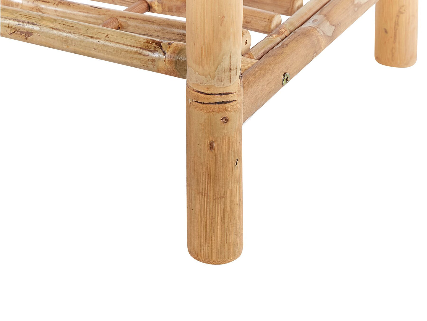 Garden Lounge Set with Table 4 Seater RICCIONE Bamboo Wood Light Brown