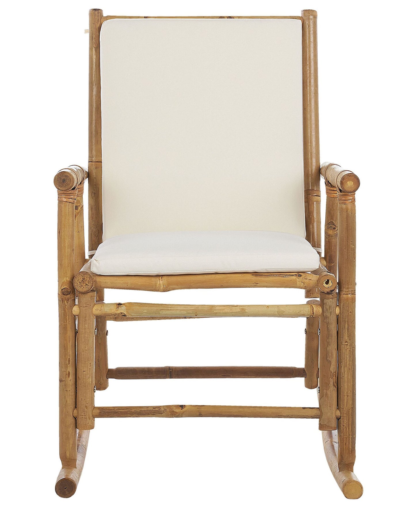 Garden Rocking Chair FRIGOLE Bamboo Wood Brown