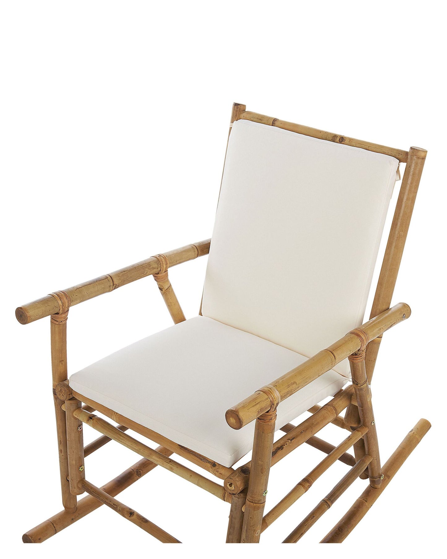 Garden Rocking Chair FRIGOLE Bamboo Wood Brown