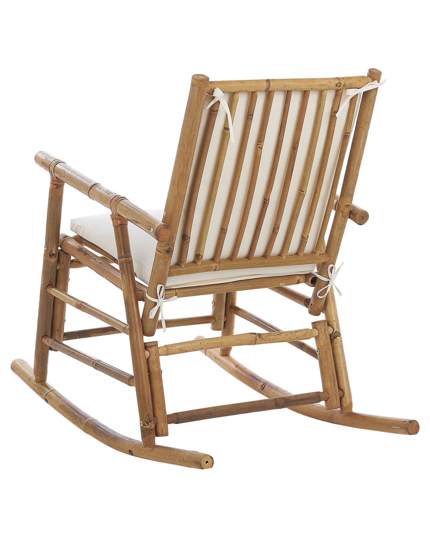 Garden Rocking Chair FRIGOLE Bamboo Wood Brown