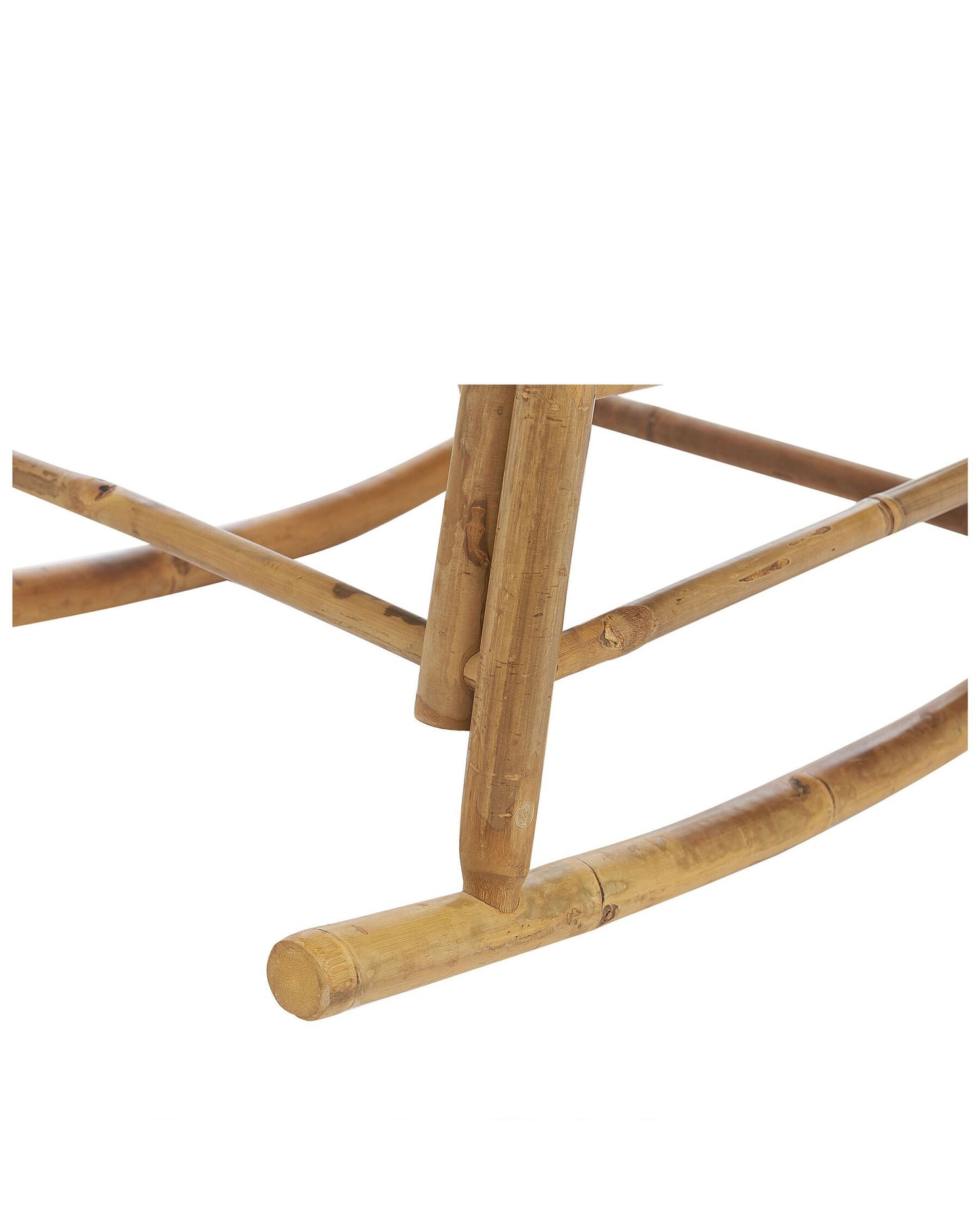 Garden Rocking Chair FRIGOLE Bamboo Wood Brown