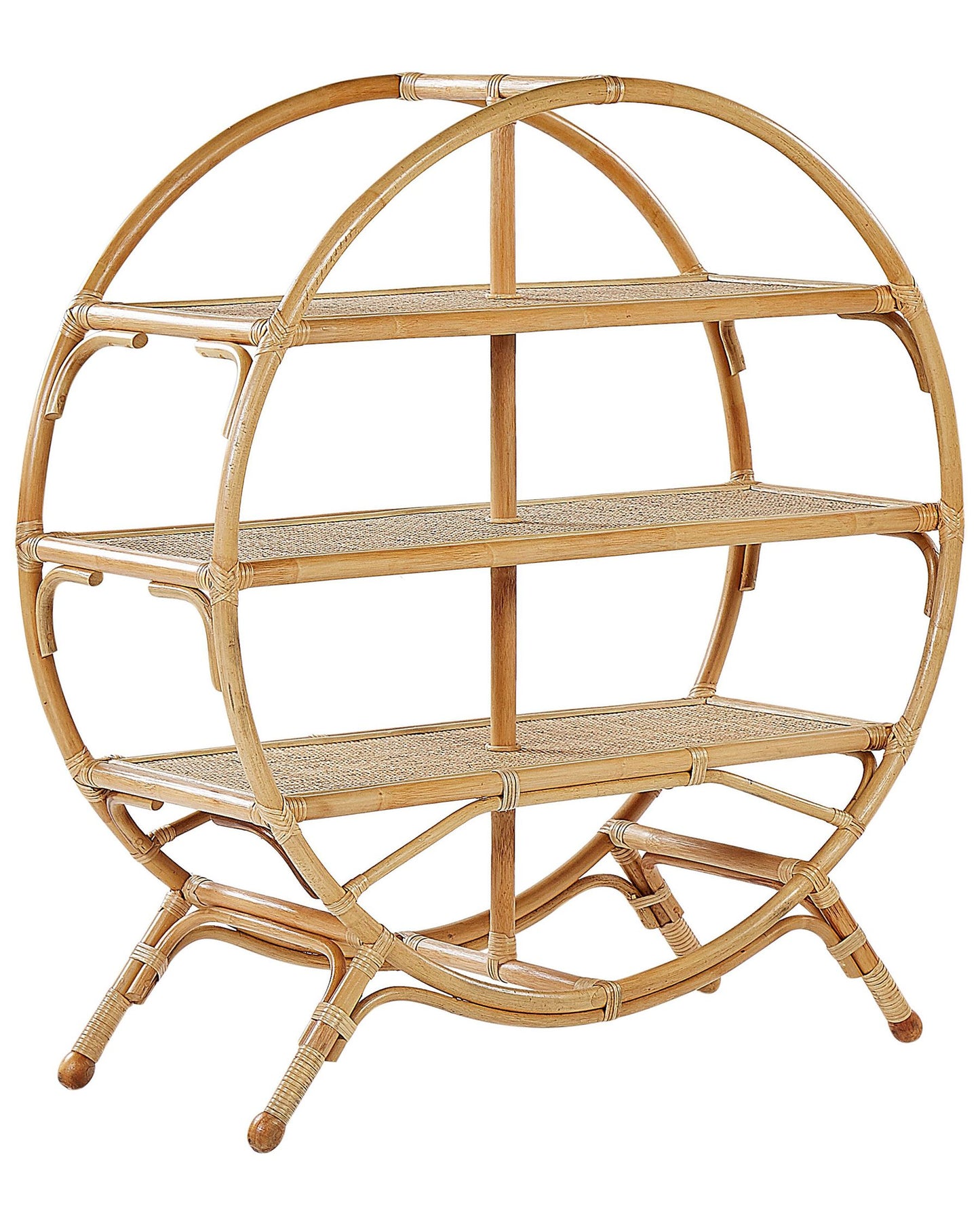 Set of 2 Garden Chairs MOLISE Bamboo Wood Brown