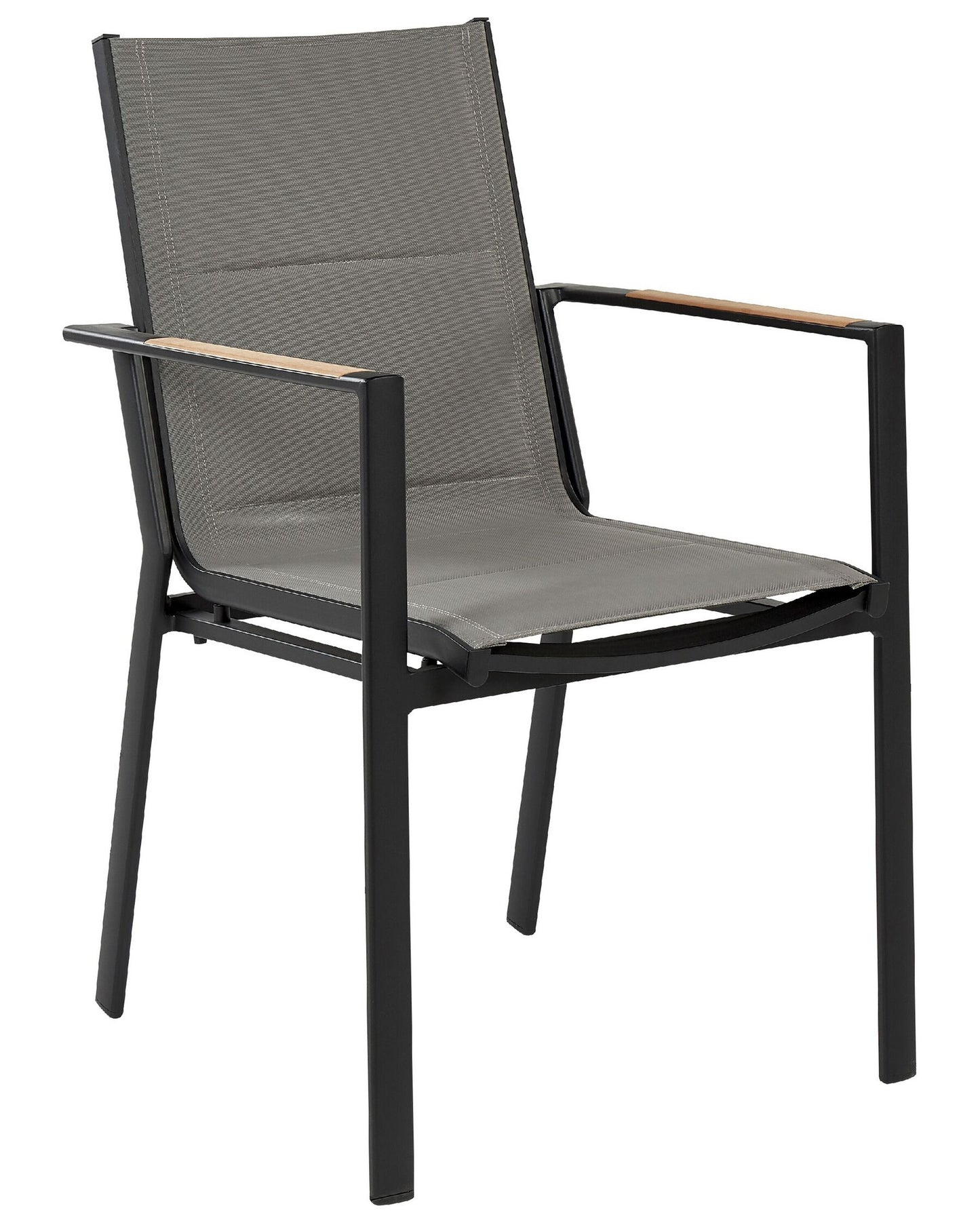 Set of 6 Garden Chairs BUSSETO Metal Black