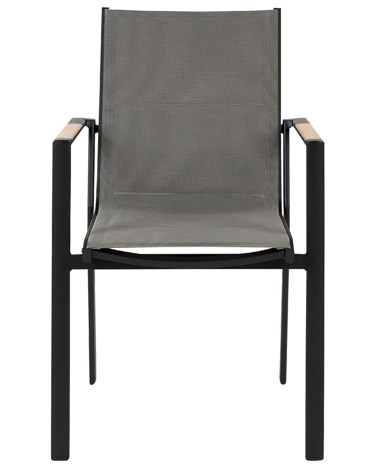 Set of 6 Garden Chairs BUSSETO Metal Black