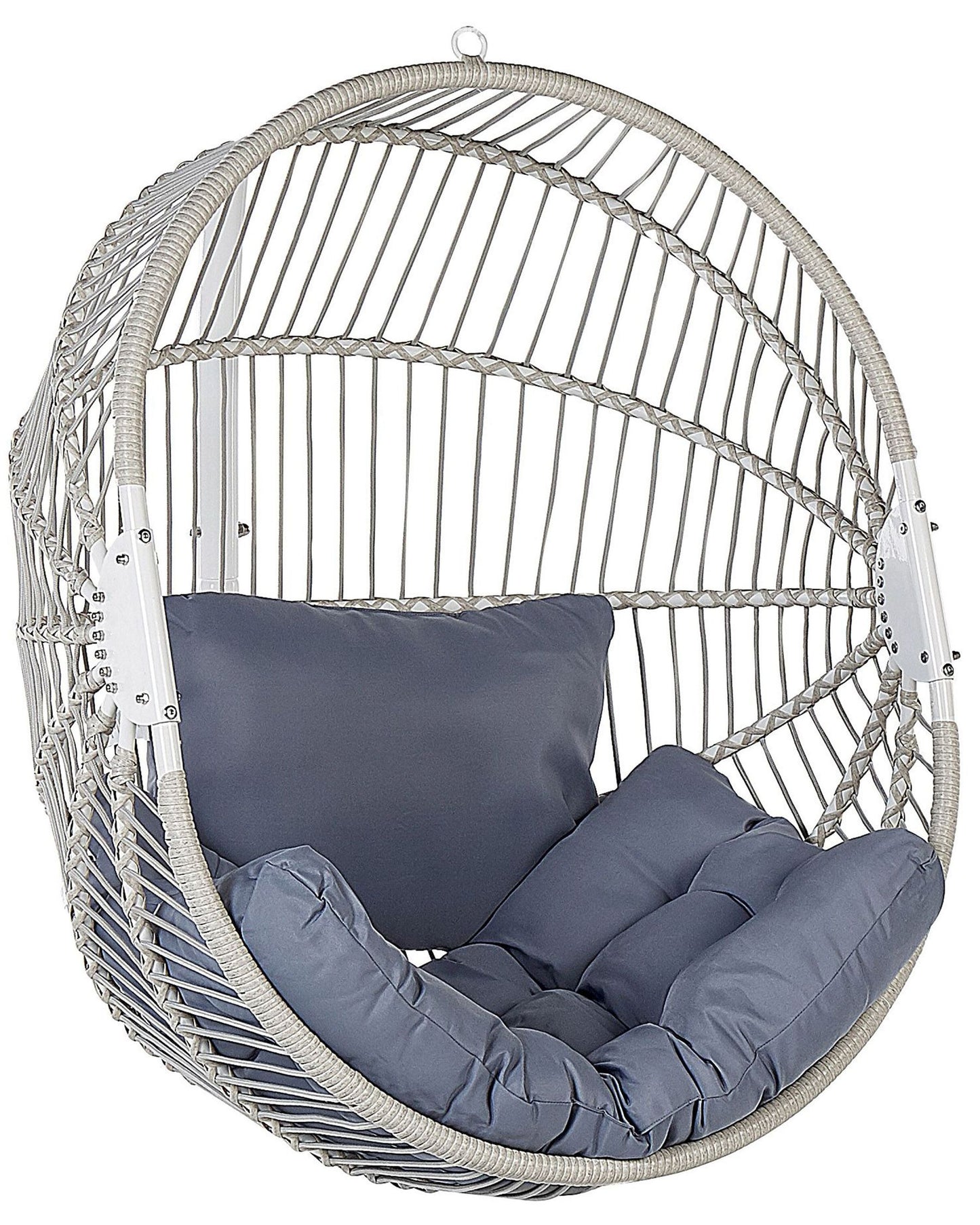 Hanging Chair with Stand Rattan White