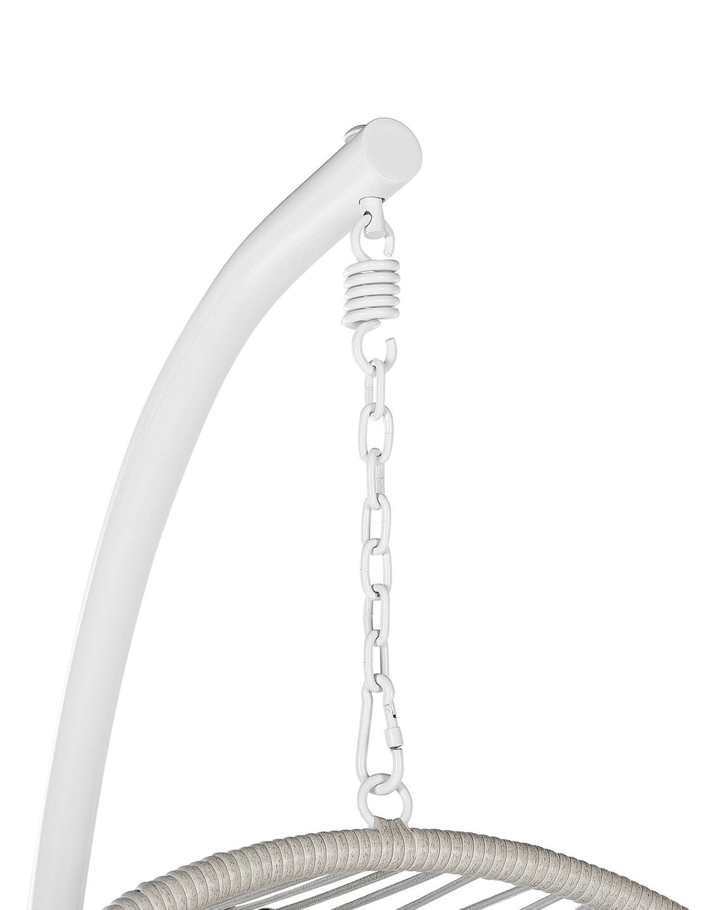 Hanging Chair with Stand Rattan White