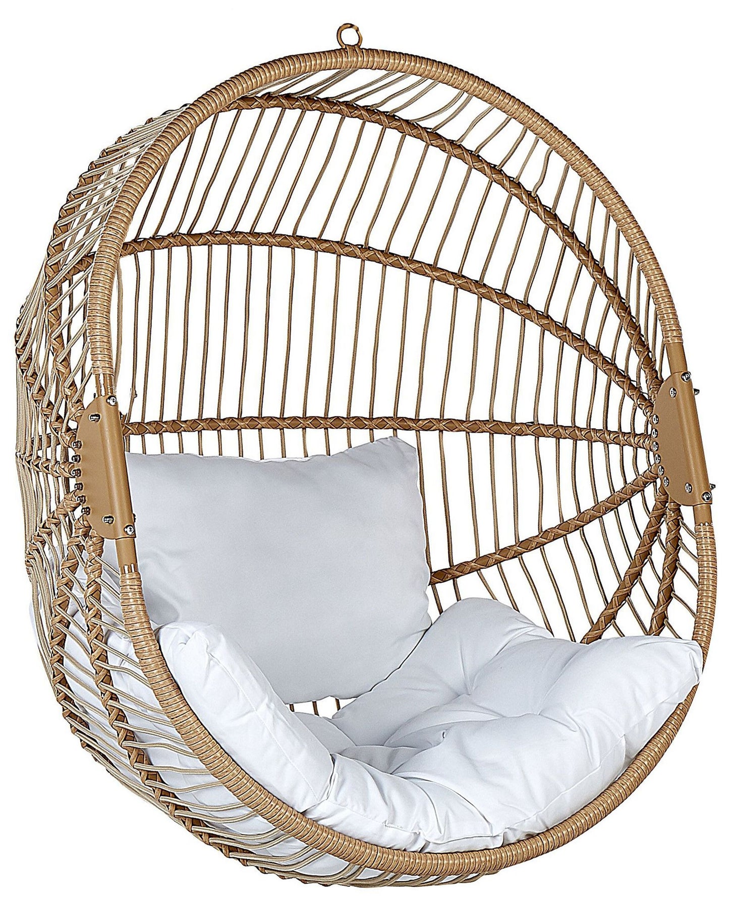 Hanging Chair with Stand Rattan Beige