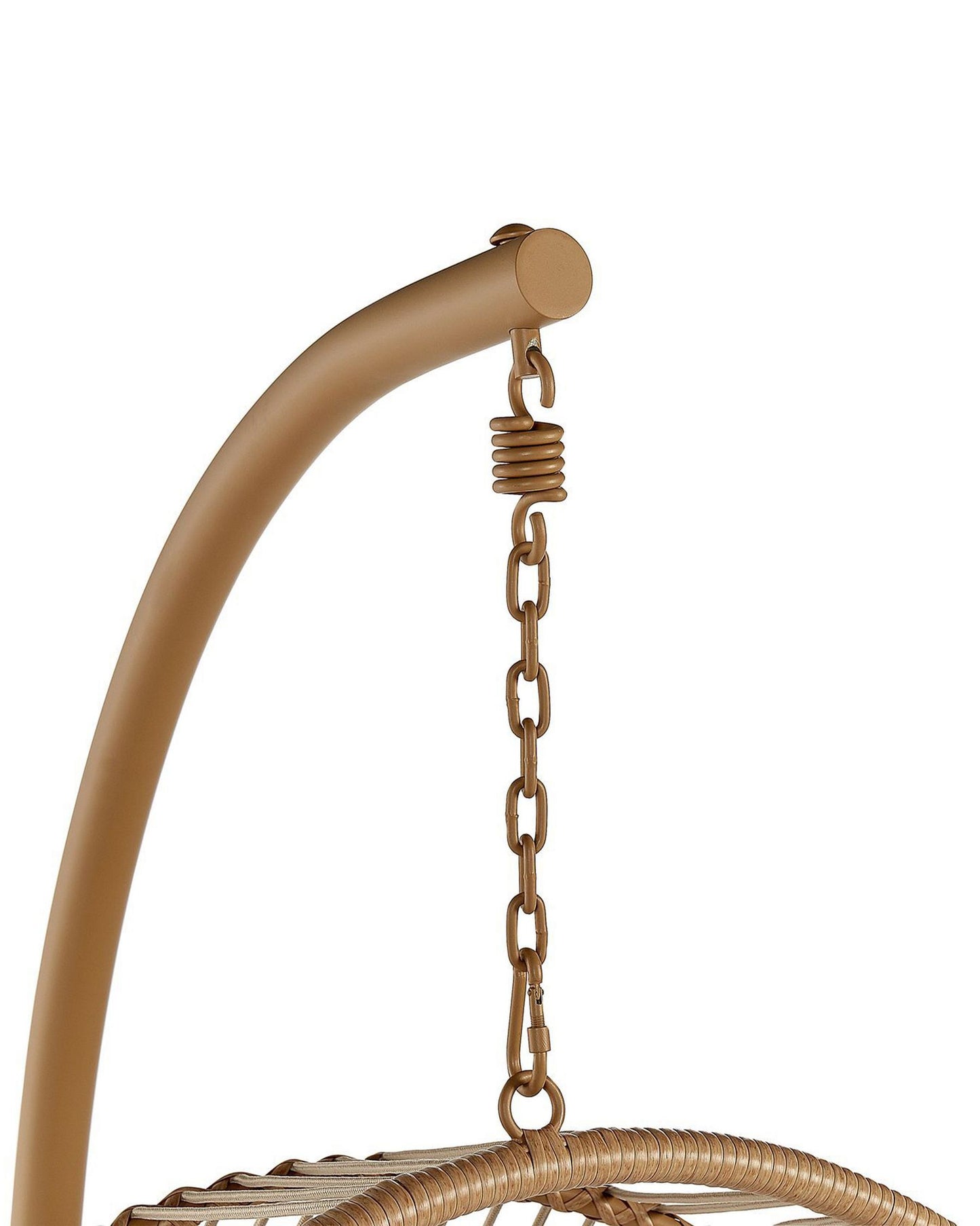 Hanging Chair with Stand Rattan Beige