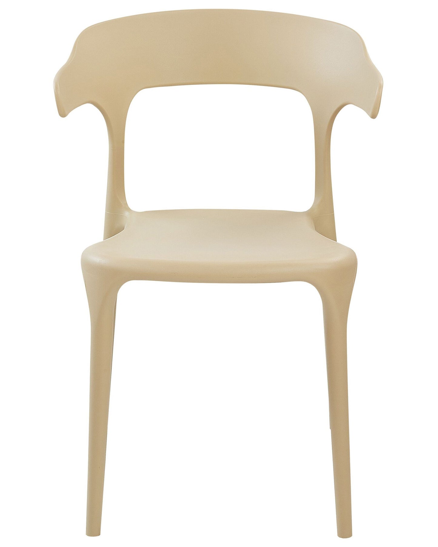 Set of 4 Garden Chairs GUBBIO Sand Beige