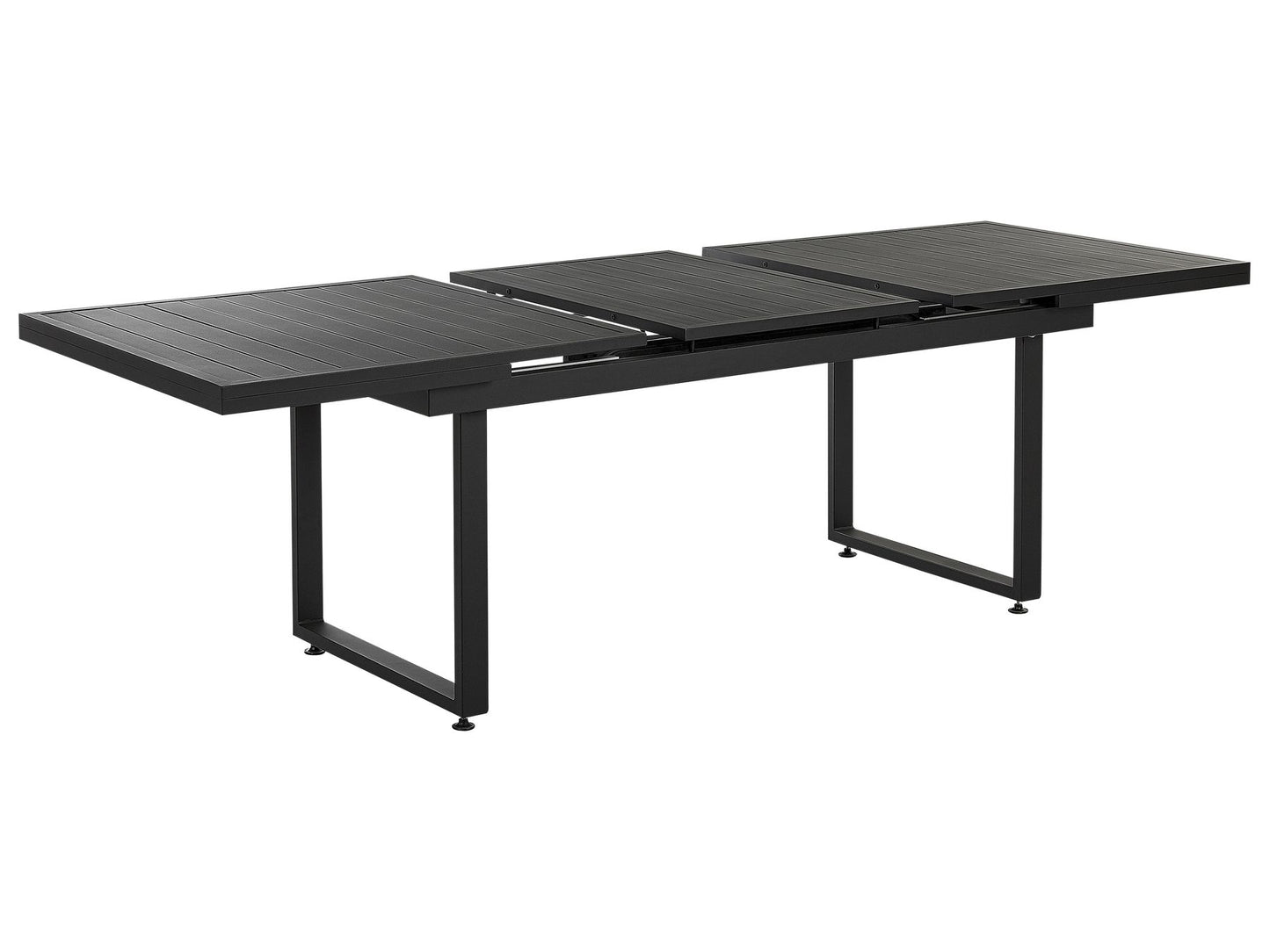 Garden Dining Set 8 Seater VALCANETTO/TAVIANO with Cushions Metal Black