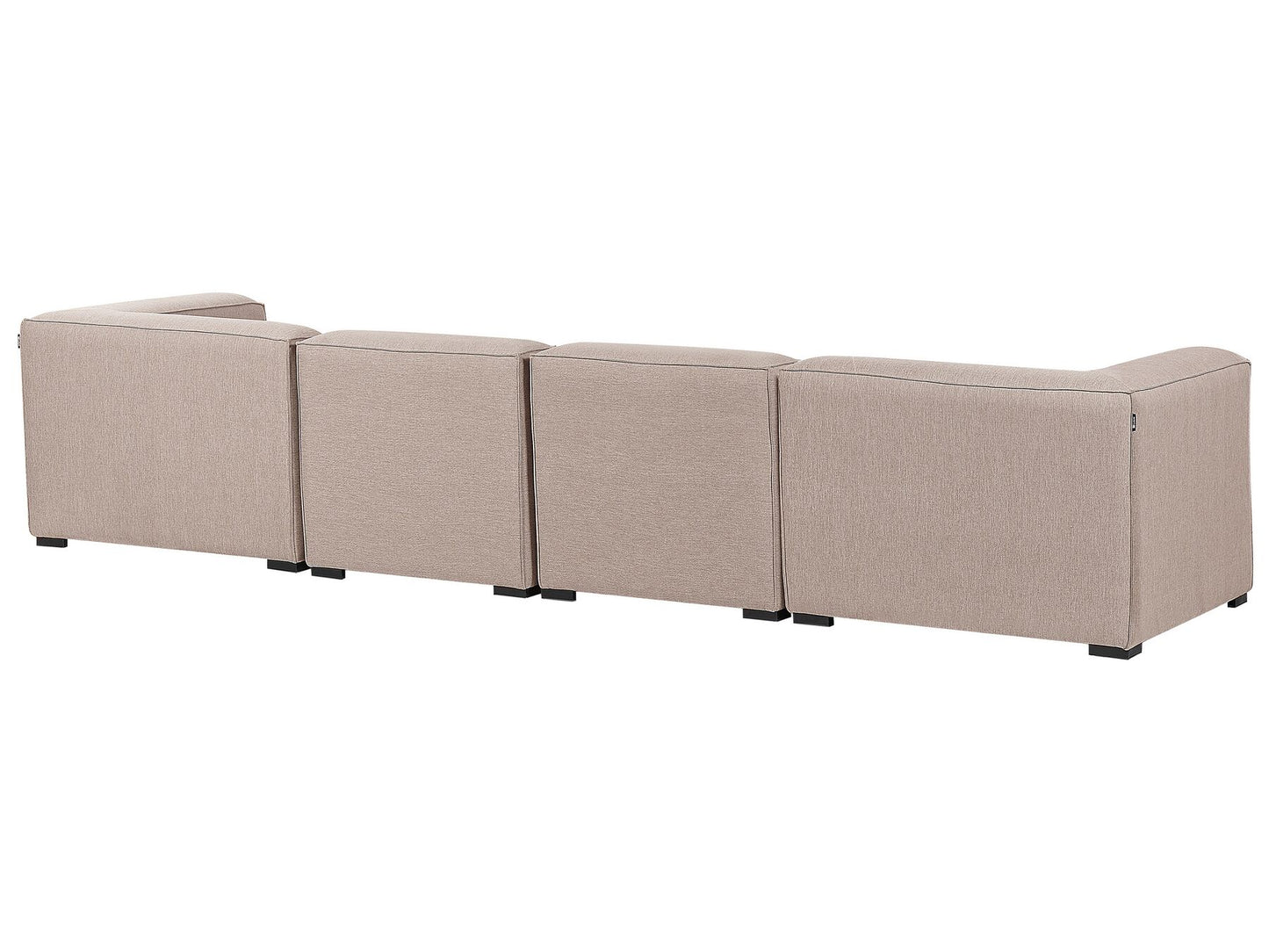 Garden Sofa with Ottoman 4 Seater AREZZO Modular Beige