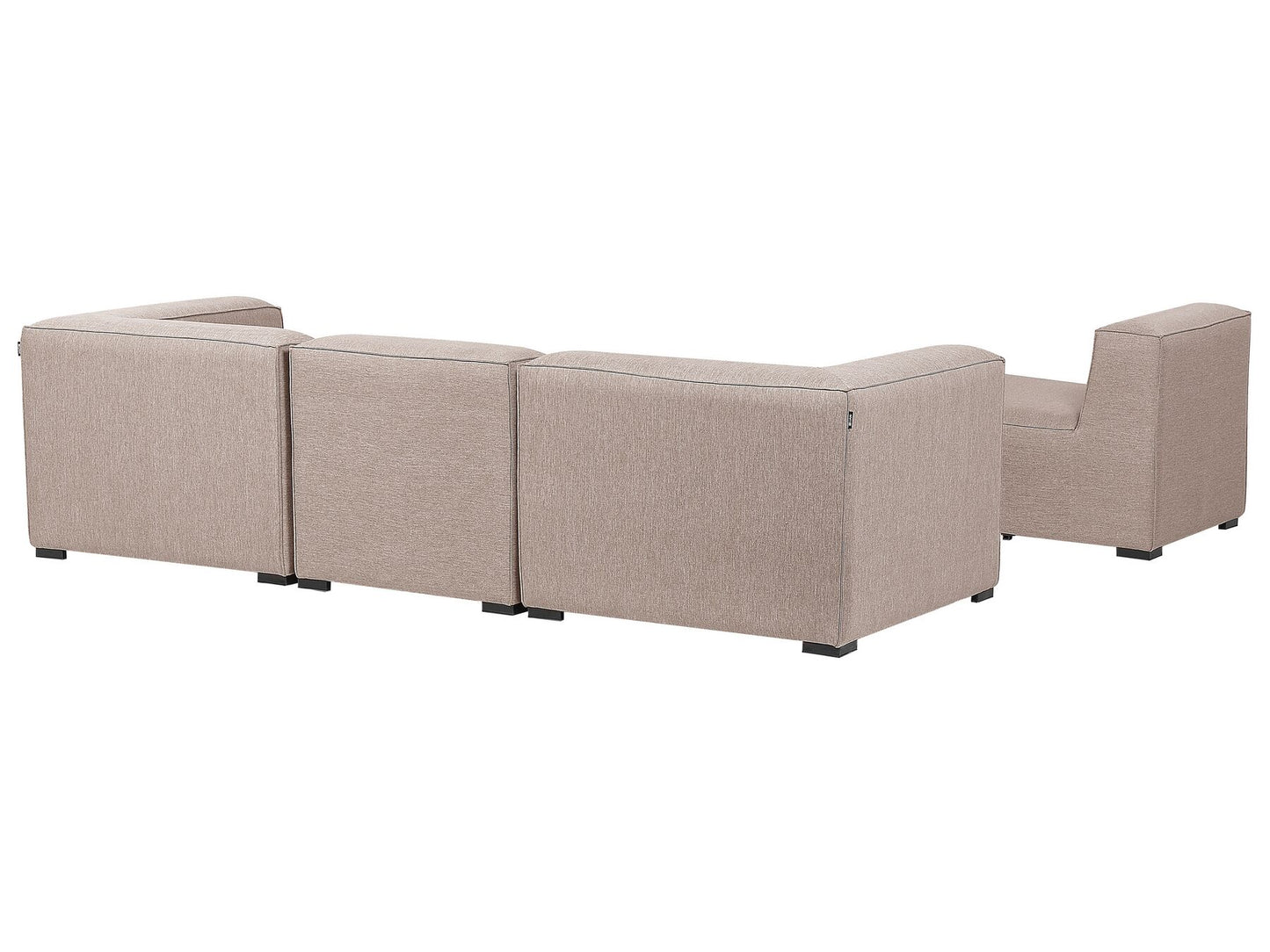 Garden Sofa with Ottoman 4 Seater AREZZO Modular Beige