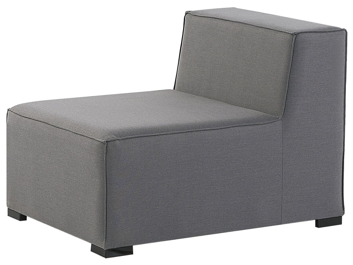 Garden Sofa with Ottoman 4 Seater AREZZO Modular Grey