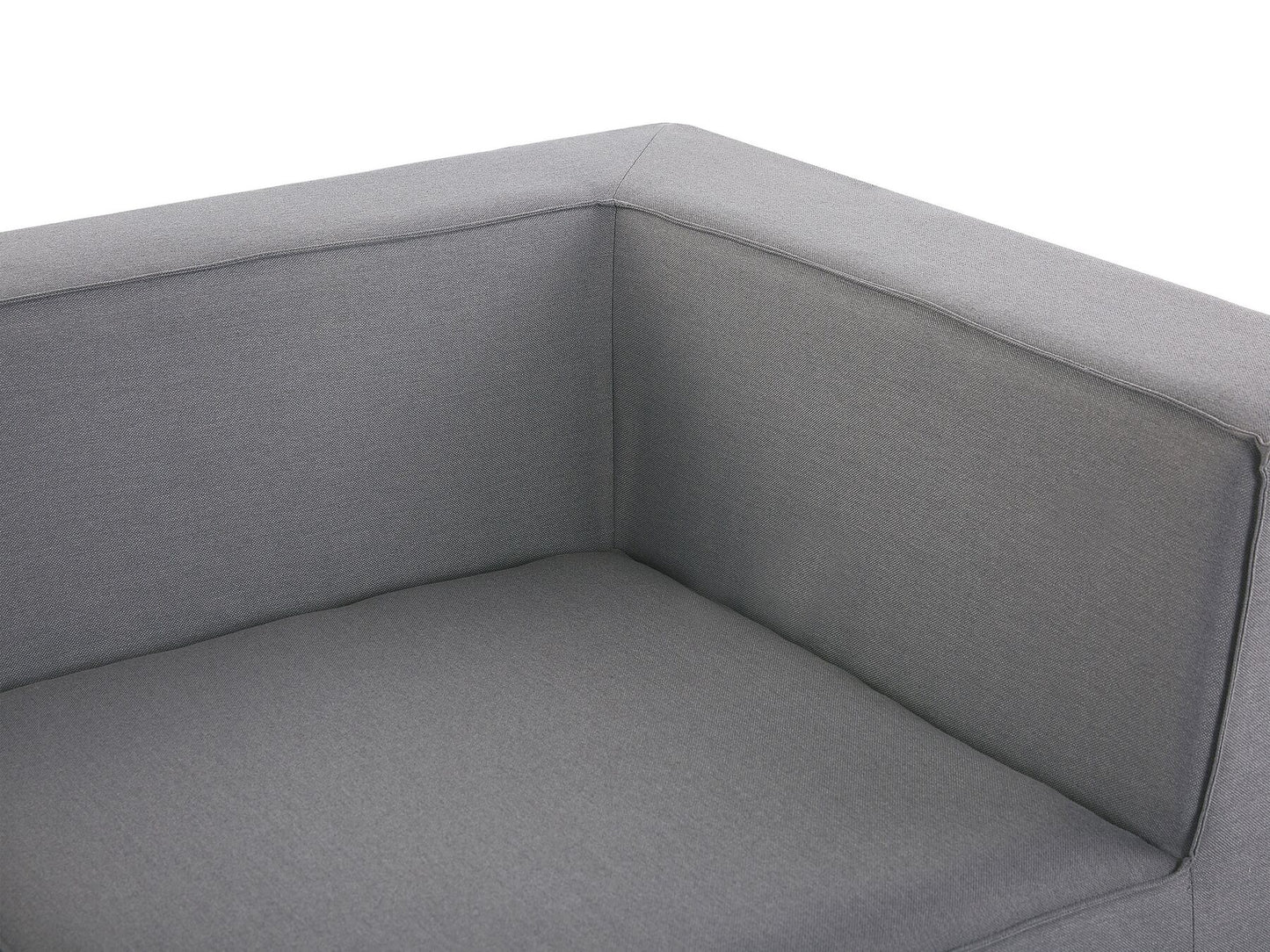 Garden Sofa with Ottoman 4 Seater AREZZO Modular Grey