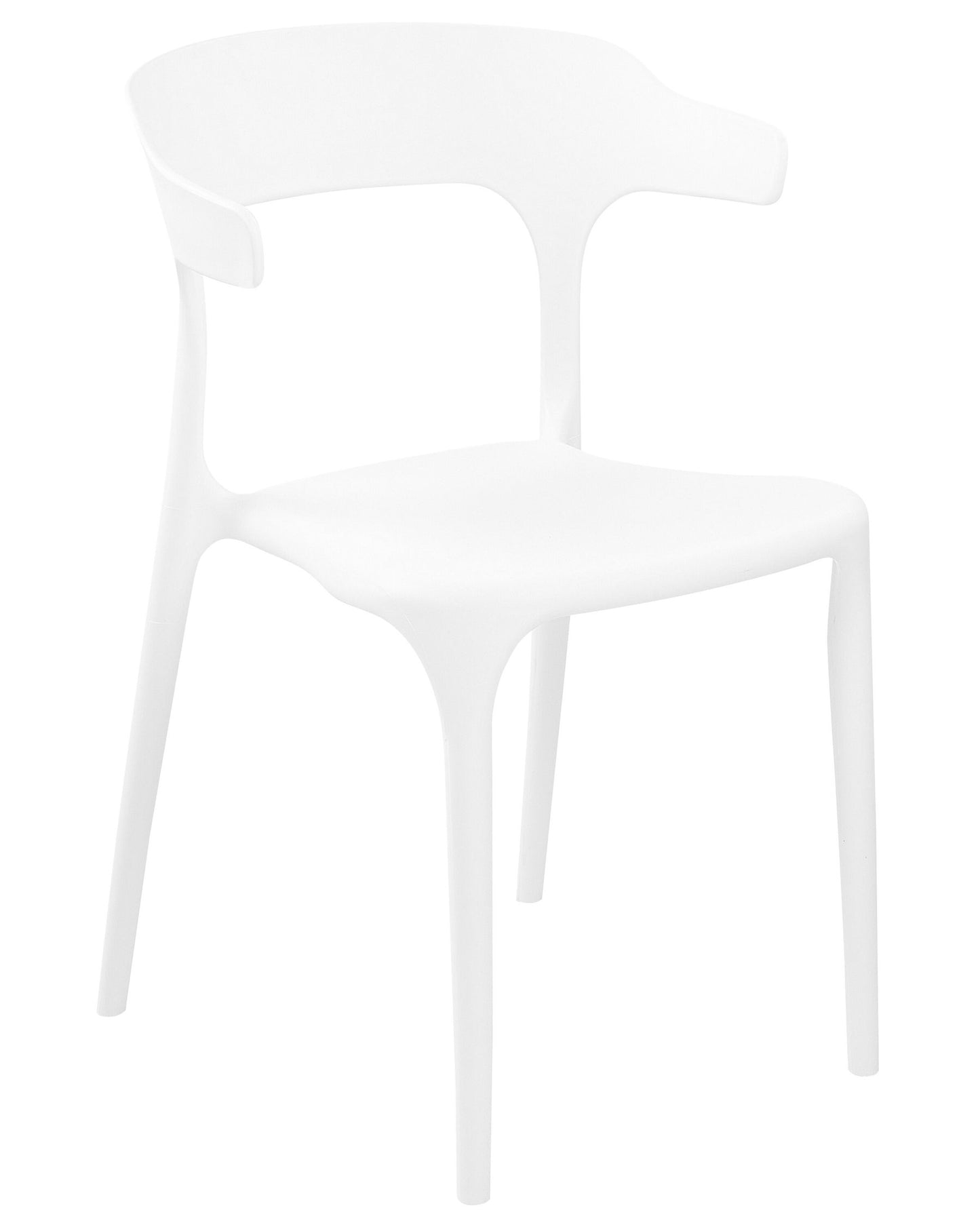 Set of 4 Garden Chairs GUBBIO White