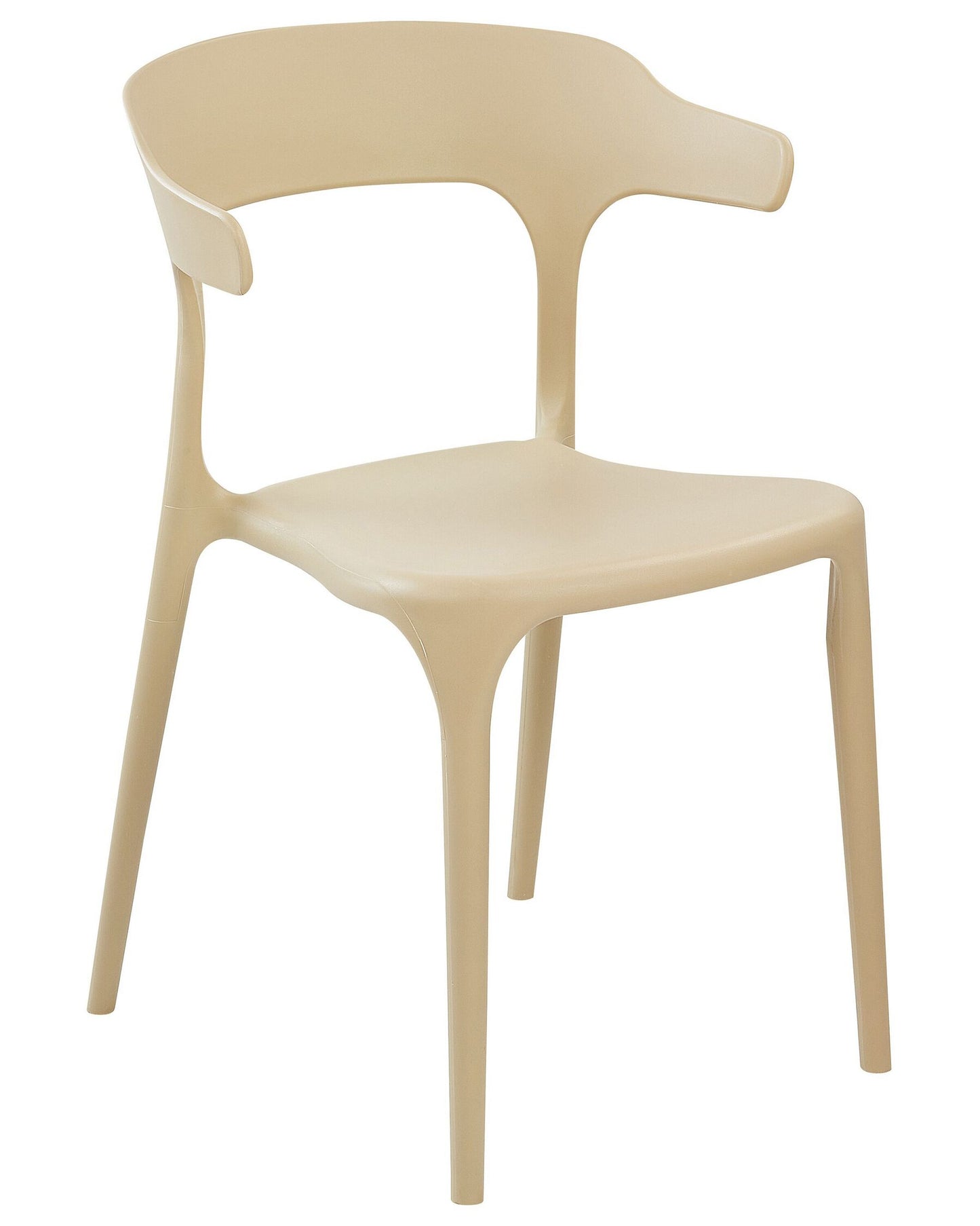 Set of 4 Garden Chairs GUBBIO Sand Beige