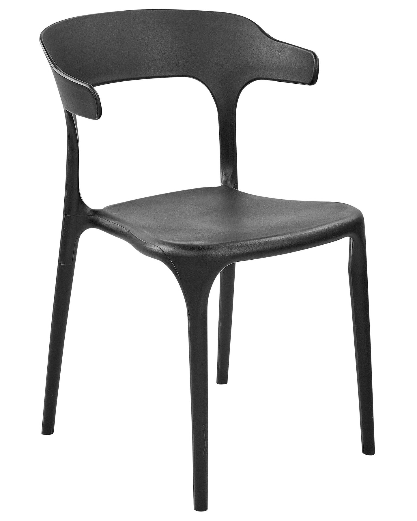 Set of 4 Garden Chairs GUBBIO Black