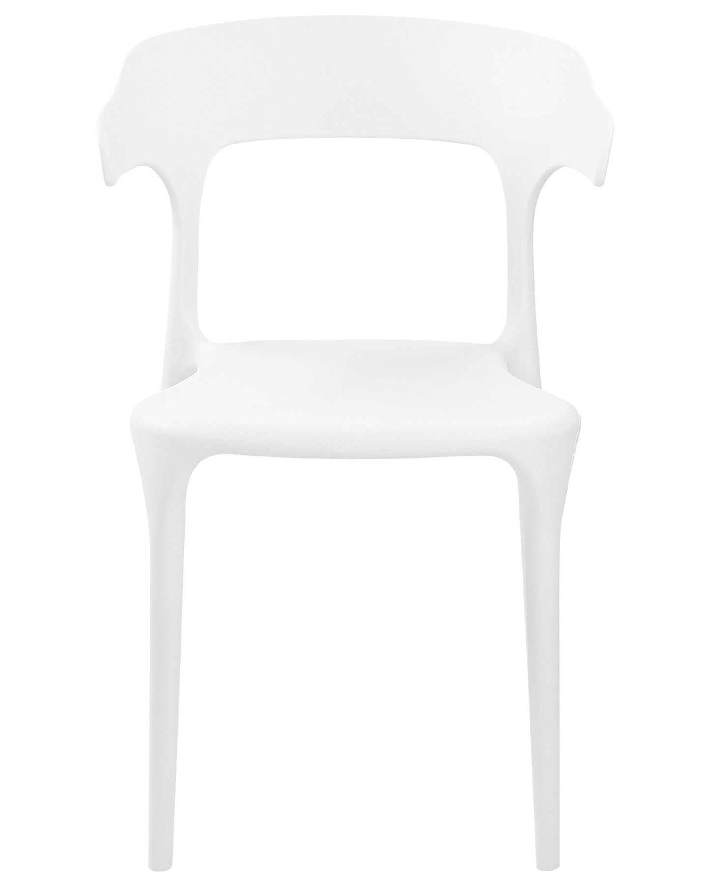 Set of 8 Dining Chairs GUBBIO White