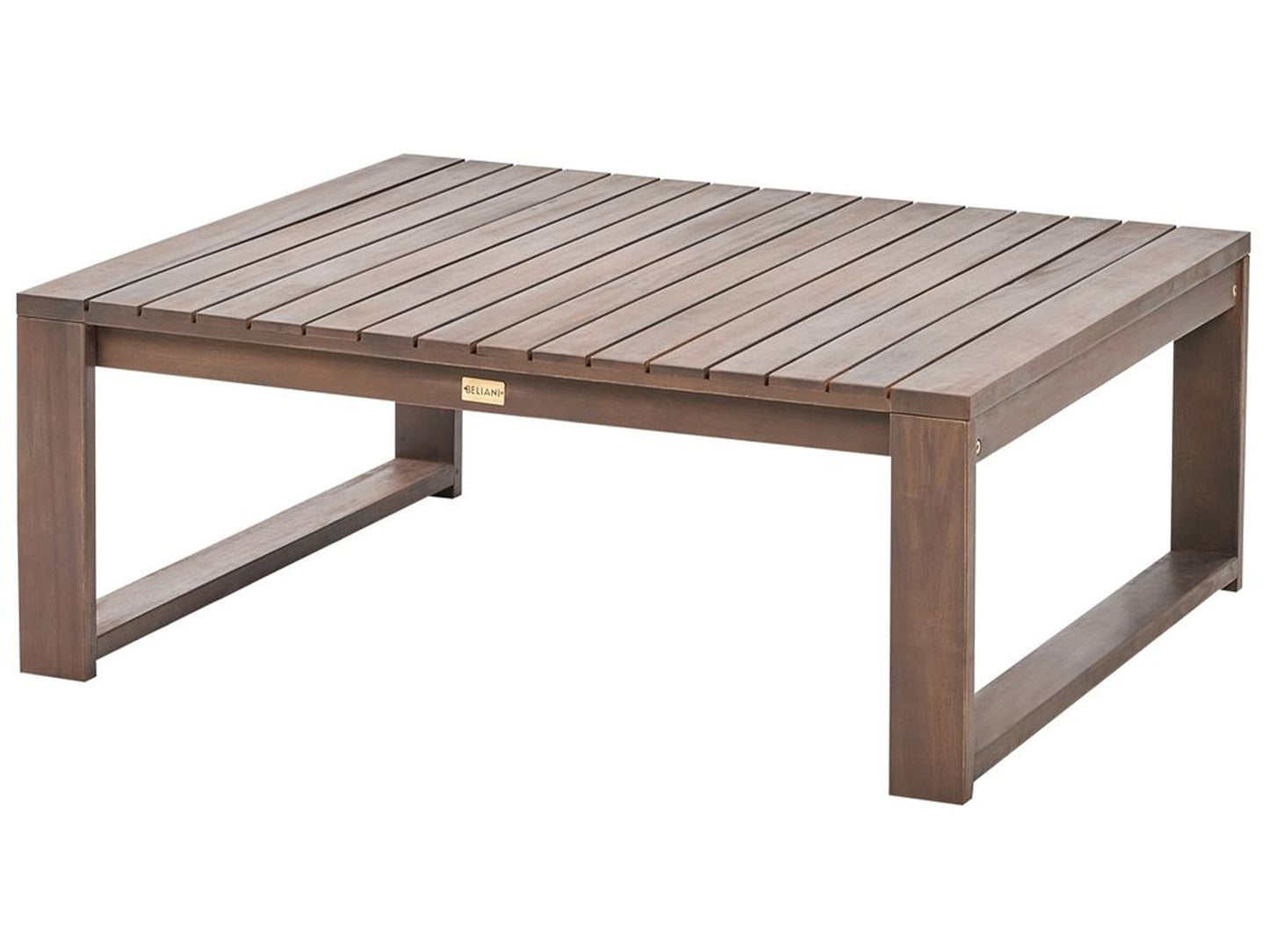 Garden Lounge Set with Table 5 Seater TIMOR Modular Certified Acacia Wood Dark Brown