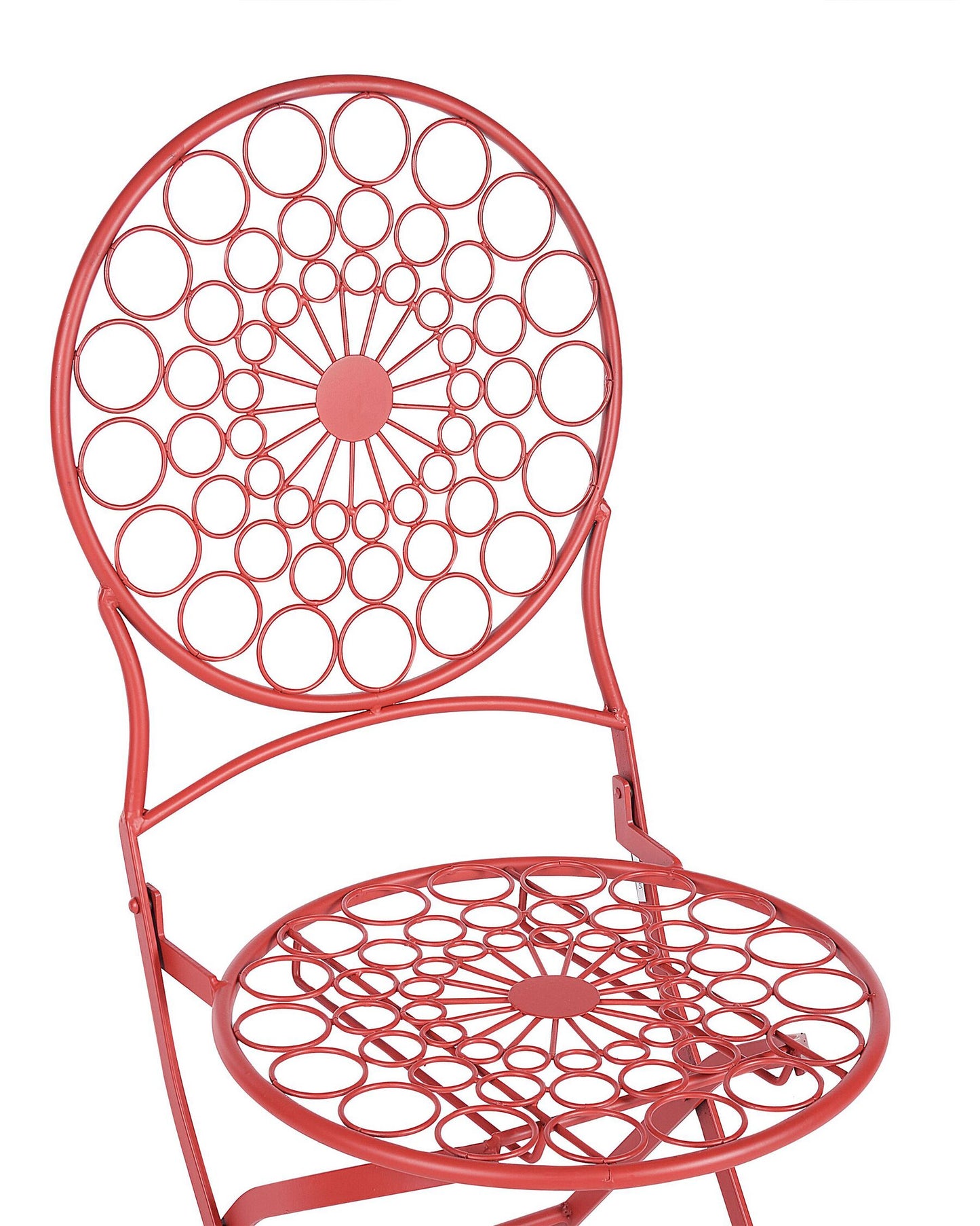 Set of 2 Garden Chairs SCARIO Metal Red