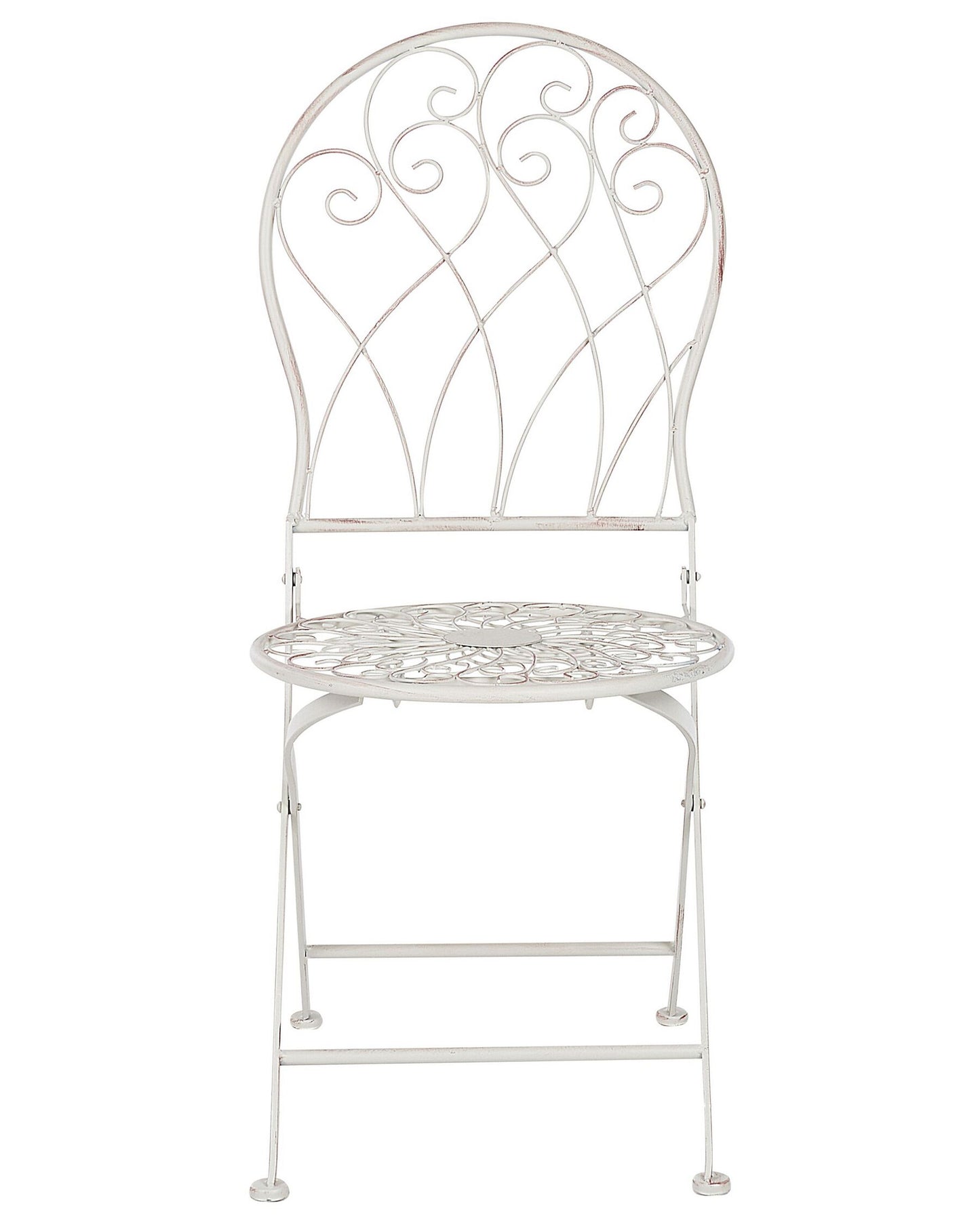 Set of 2 Garden Chairs STIFFE Metal White