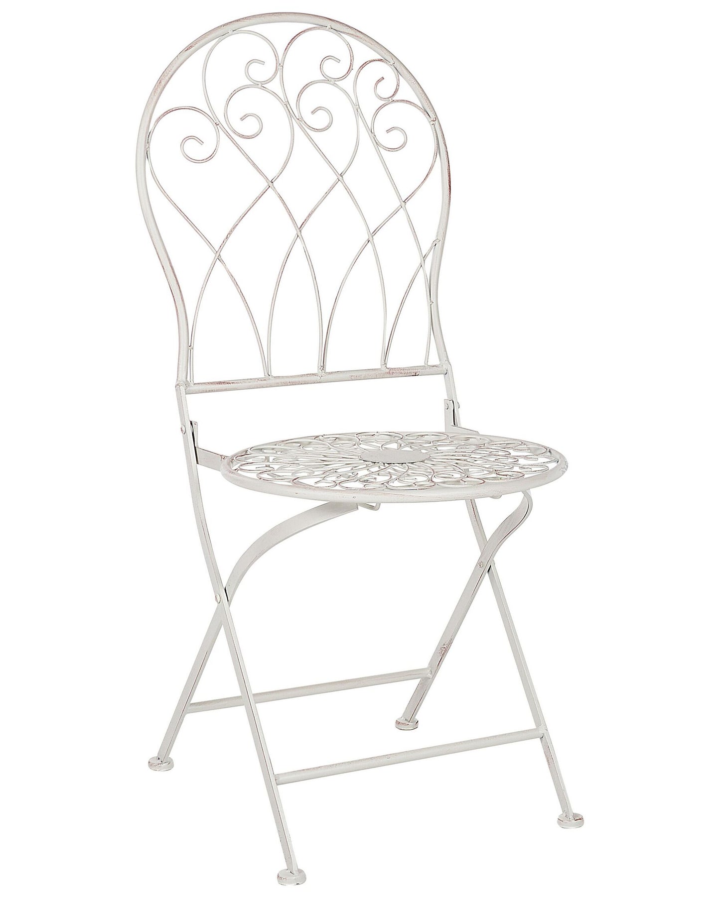 Set of 2 Garden Chairs STIFFE Metal White