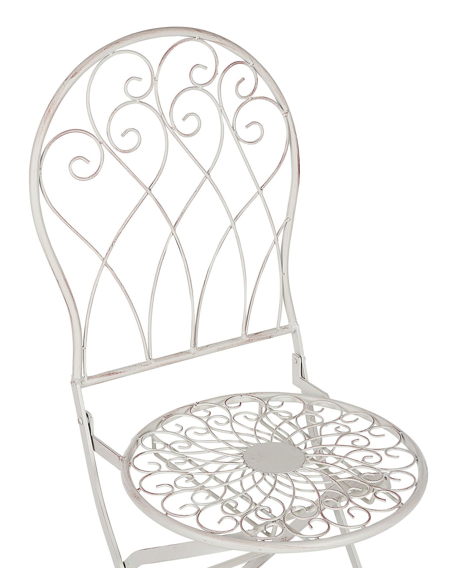 Set of 2 Garden Chairs STIFFE Metal White