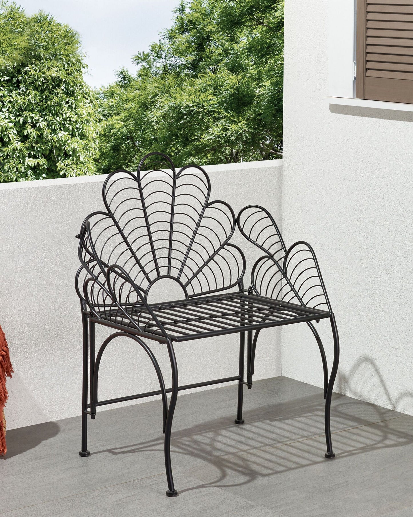 Garden Chair LIGURIA Metal Black