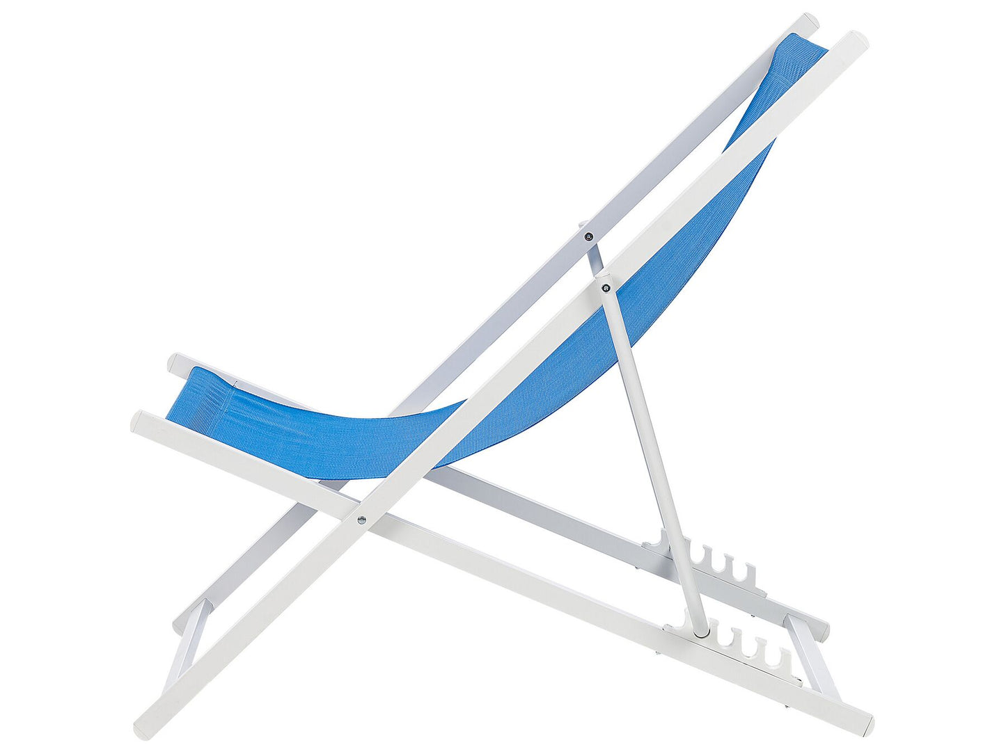 Folding Deck Chair Blue and White LOCRI II