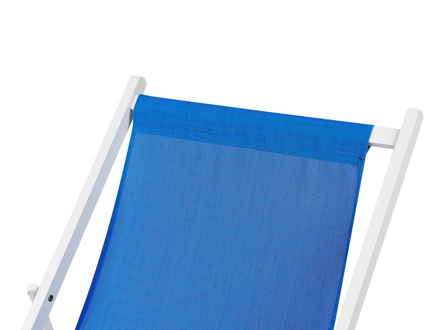 Folding Deck Chair Blue and White LOCRI II