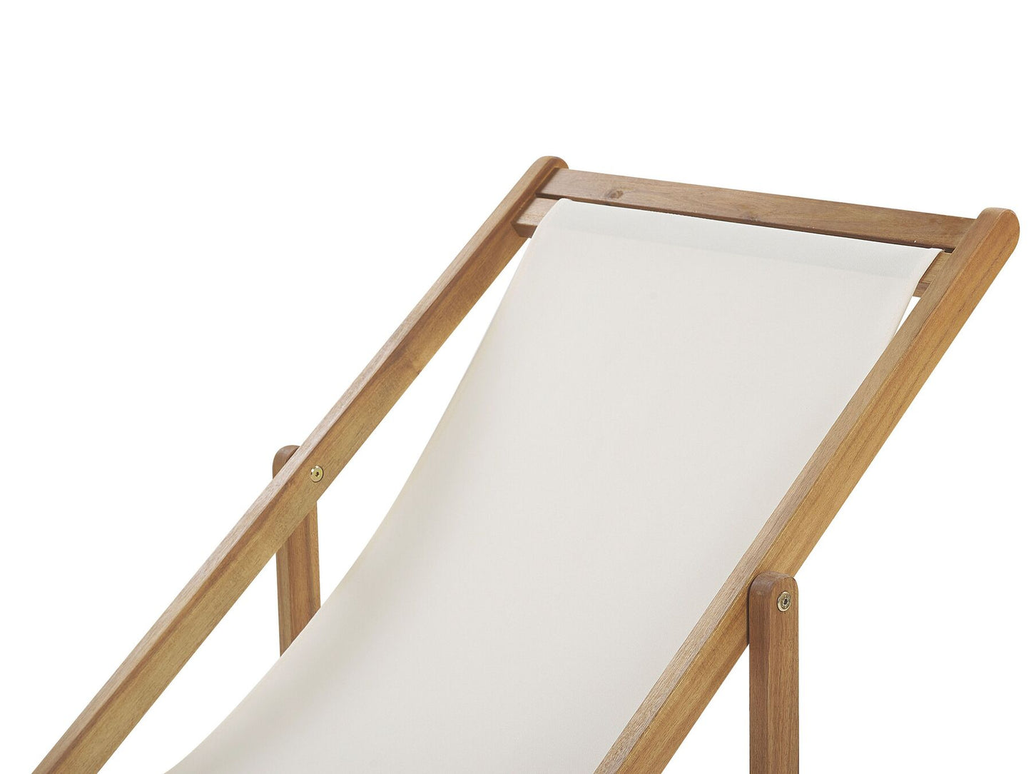 Folding Deck Chair ANZIO with Replacement Fabrics Acacia Wood Light Brown