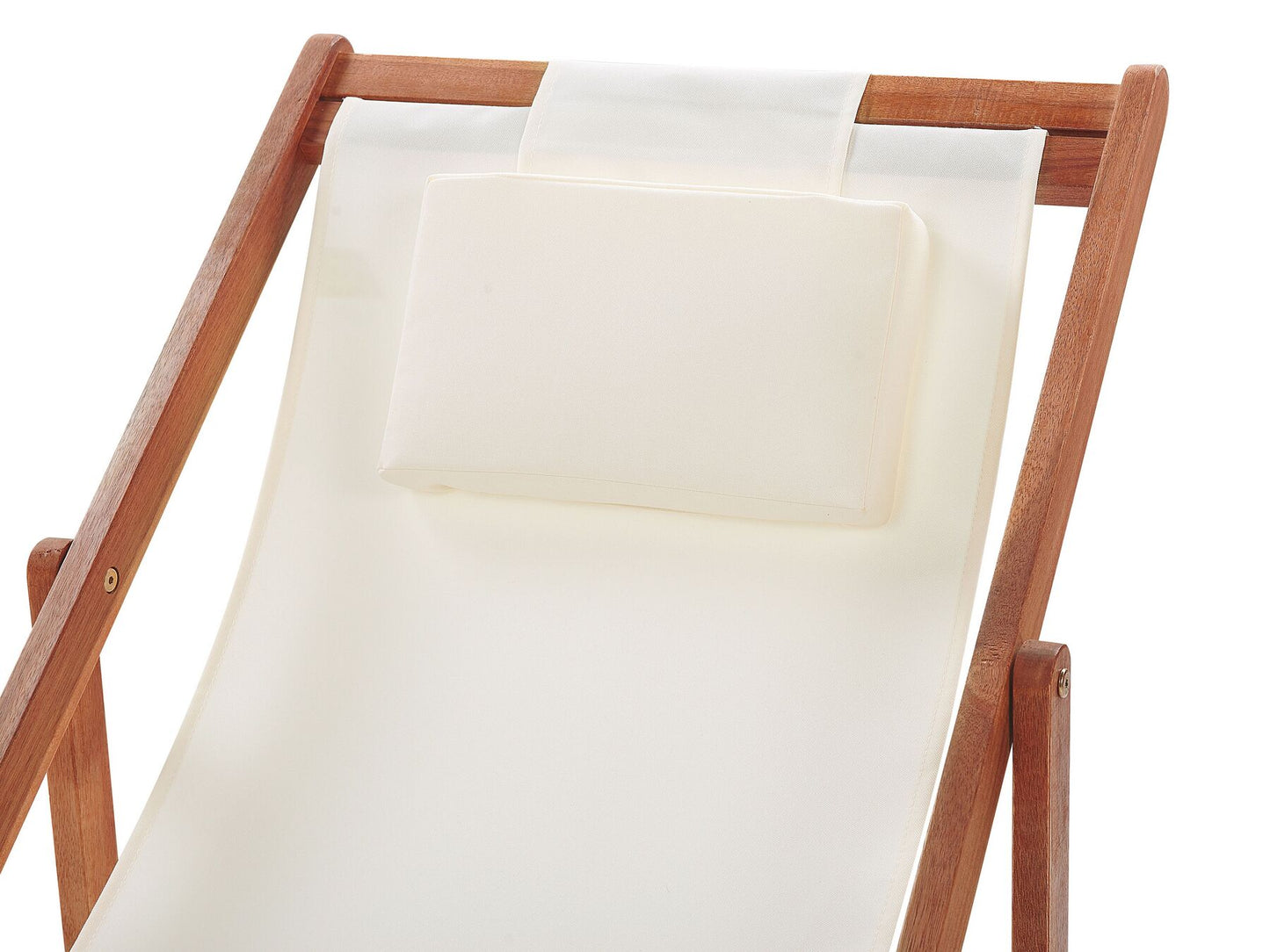 Folding Deck Chair and 2 Replacement Fabrics (Various Options) Dark Wood AVELLINO