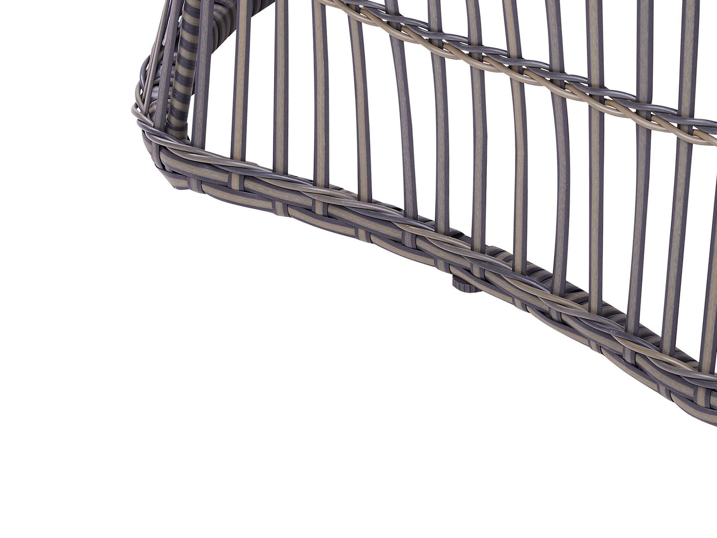 Bistro Set with Cushions MESYNA PE Rattan Taupe